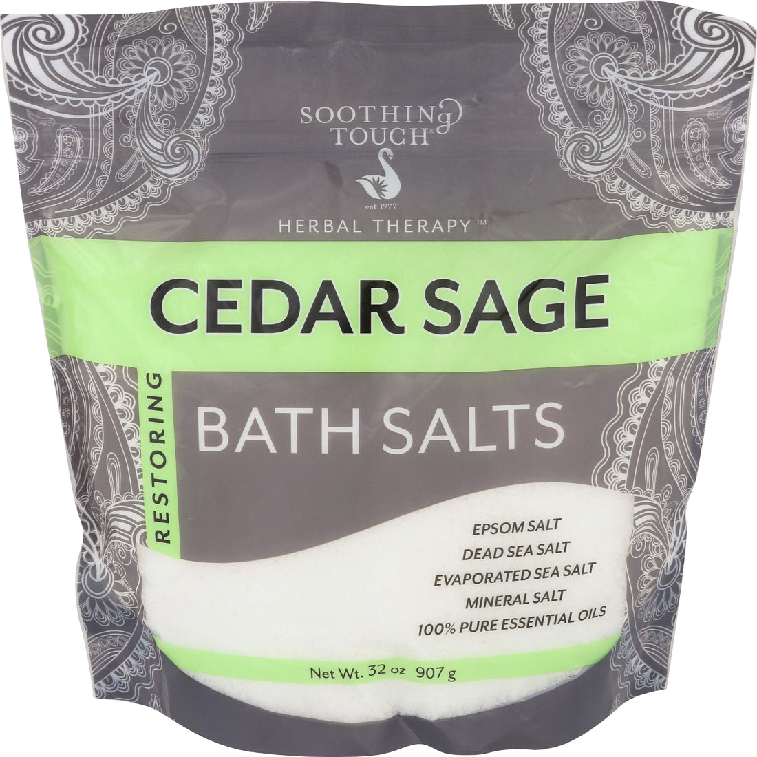 Soothing Touch Bath Salts - Cedar Sage - 32 oz