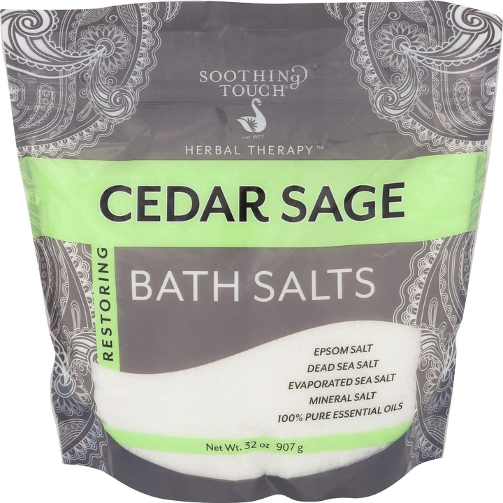 Soothing Touch Bath Salts - Cedar Sage - 32 oz