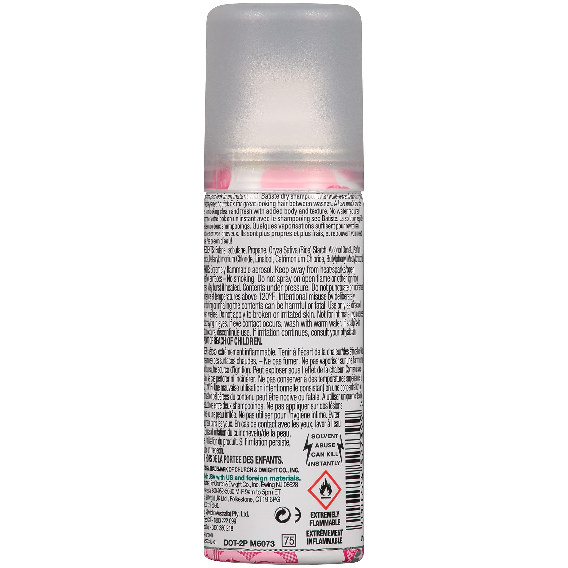 Batiste Dry Shampoo - Floral & Fruity Blush 1.6oz (PACK OF 3)