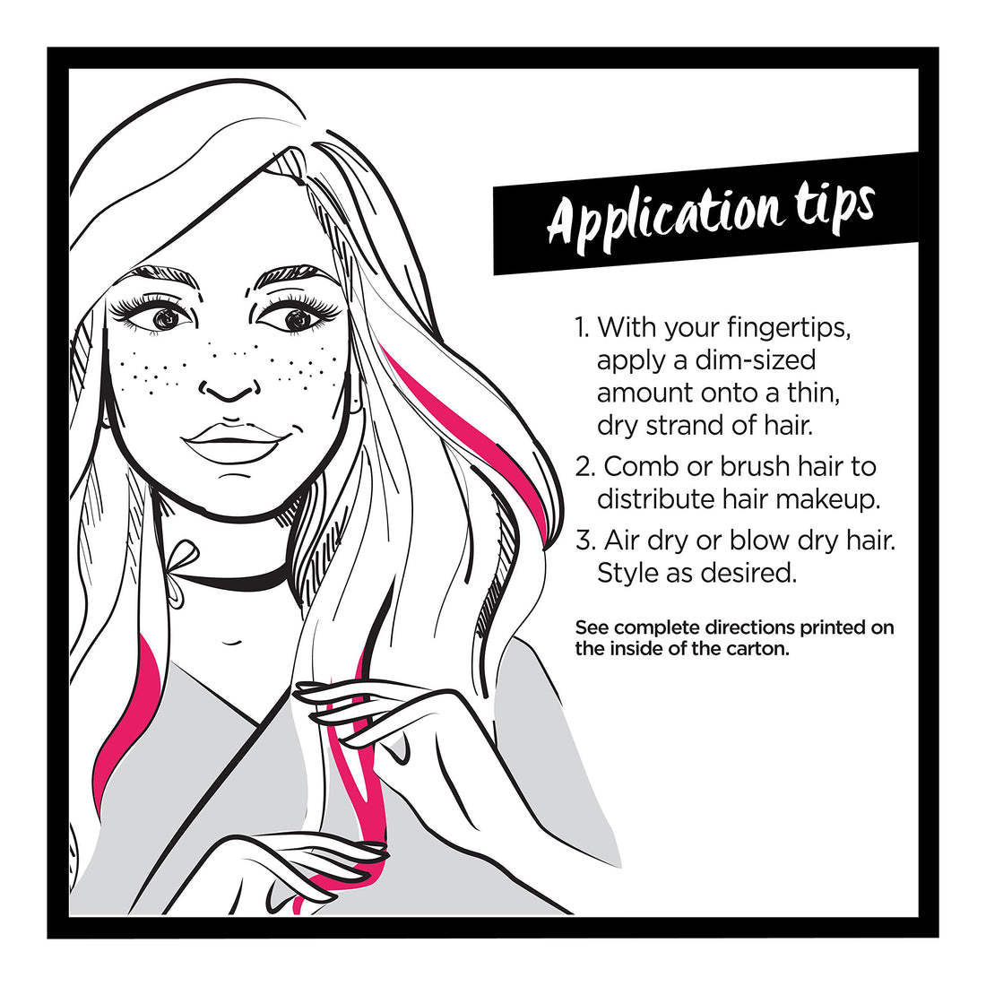 L'Oreal Paris Hair Makeup Temporary 1-Day Hair Color for Brunettes, Blue 60, 1 Fl Oz