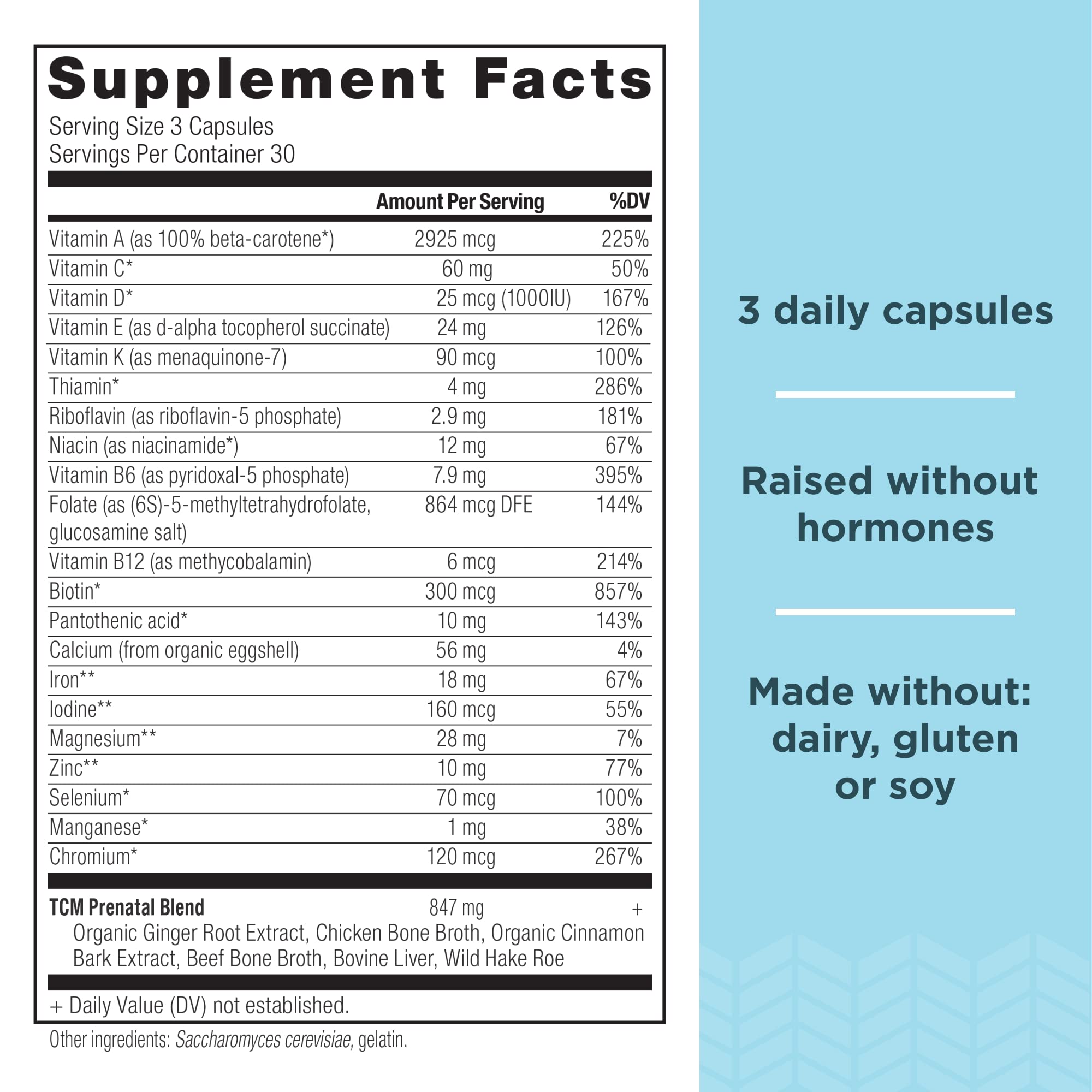 Ancient Nutrition Prenatal Vitamins, Multivitamin for Women with Vitamin C, B12, Magnesium and Folate, Supports Pregnancy and Fertility Health, 90 Ct