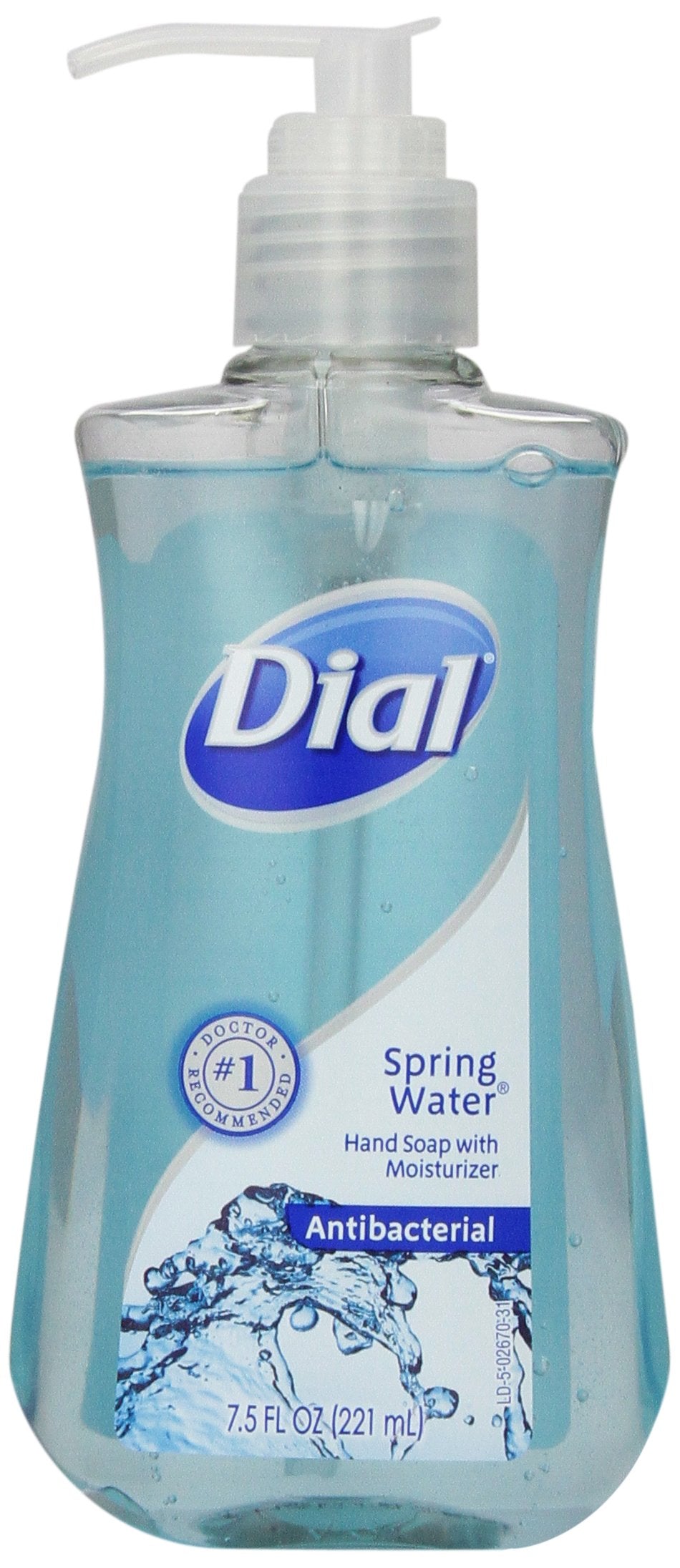Dial Liquid Hand Soap, Spring Water, 7.5 Ounce