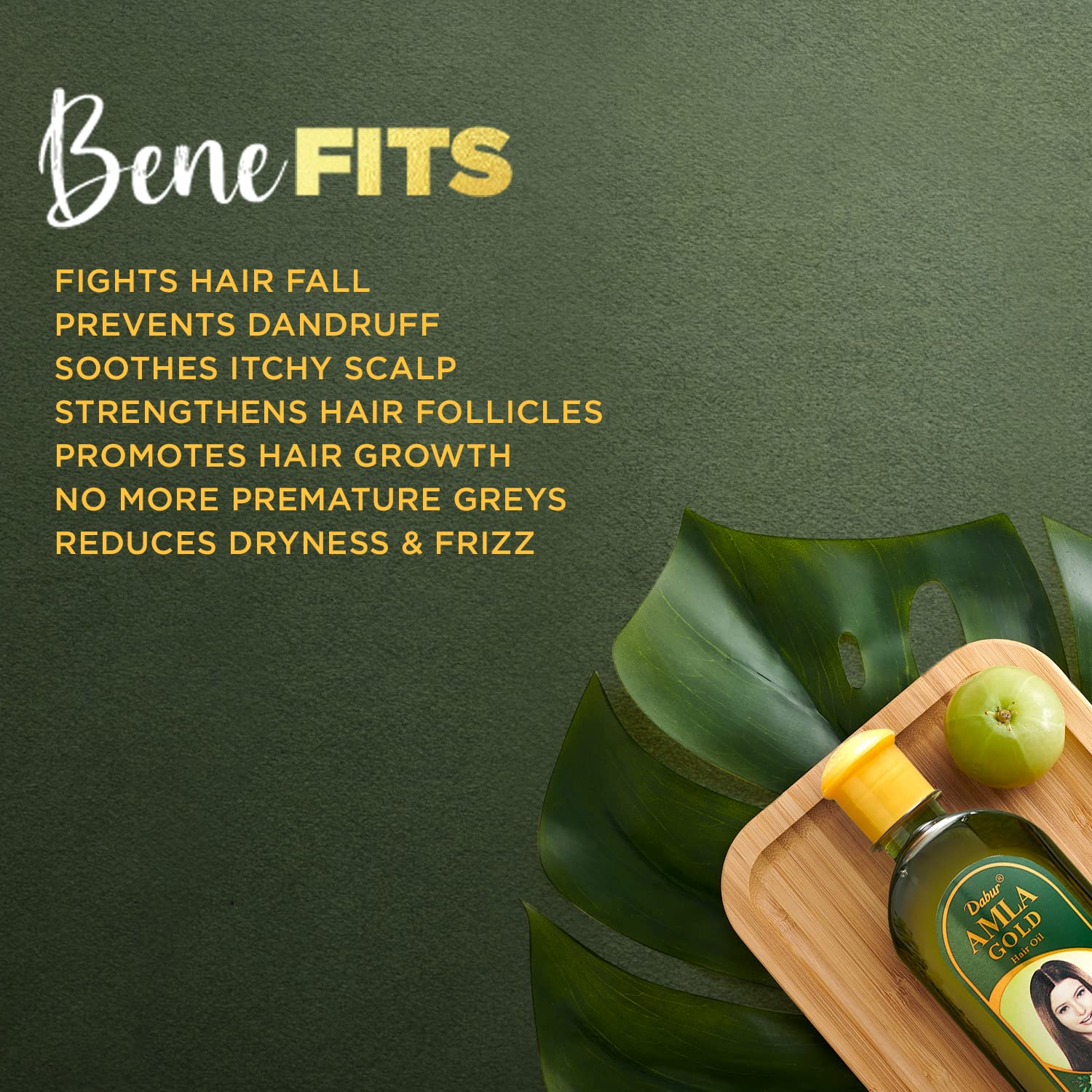 Dabur Amla Gold Hair Oil, 300 ml Bottle