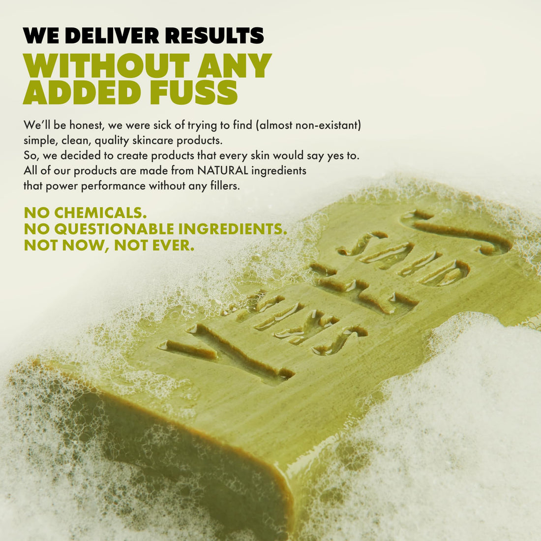 Skin Said Yes Olive Oil Soap Bars - Set of 4 - Natural Bar Soap - Hydrating & Nourishing - Gentle for All Skin Types - Great for Daily Cleansing & Care