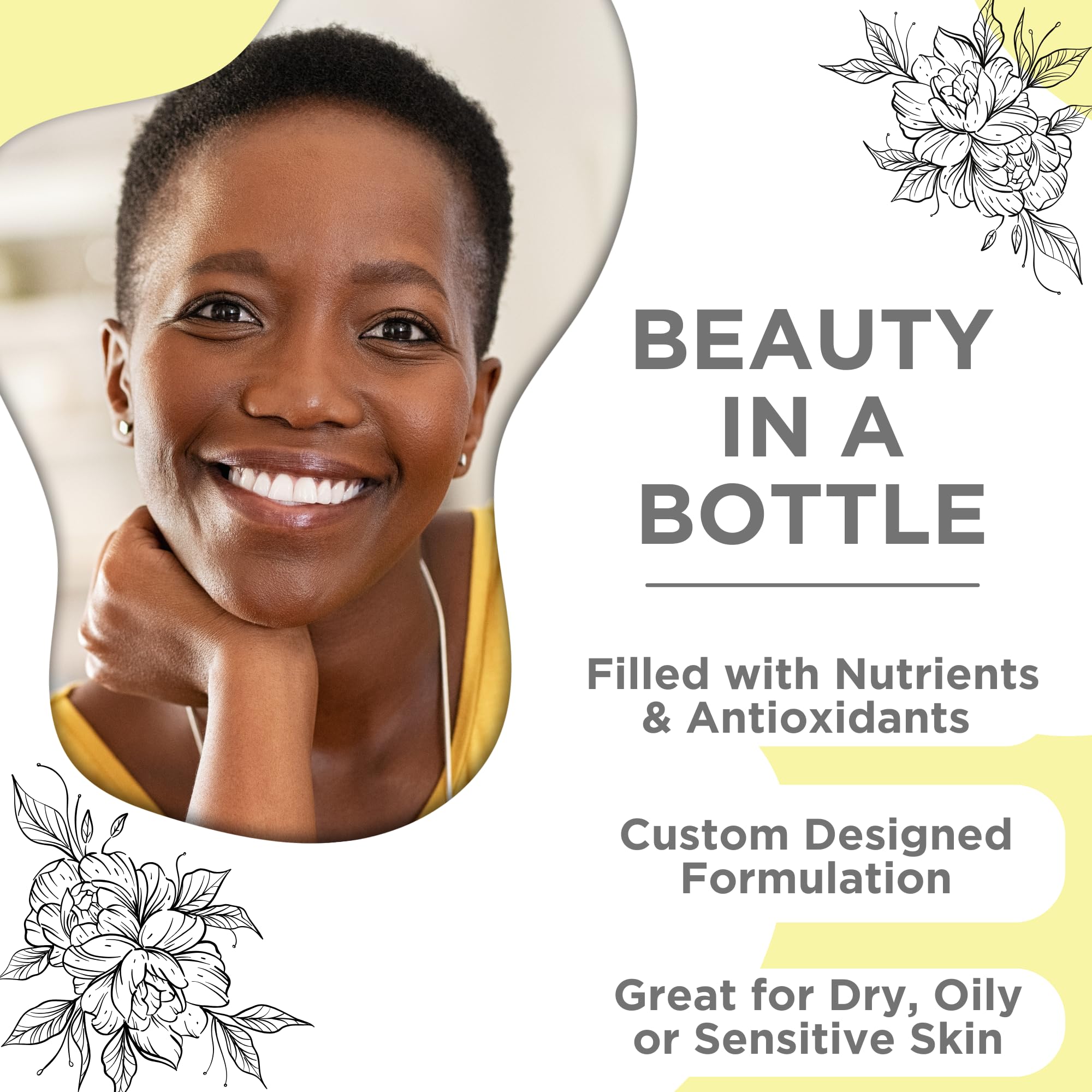 Super C Serum by Skin Nation | Vitamin C Face & Eye Serum for Anti Aging | Organic Natural Ingredients – includes Vitamin E and Aloe Vera