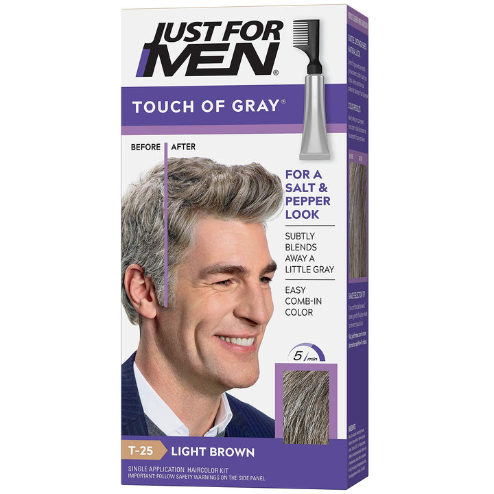 Just for Men Touch of Gray, Light Brown - Gray 1 Application (Pack of 4)