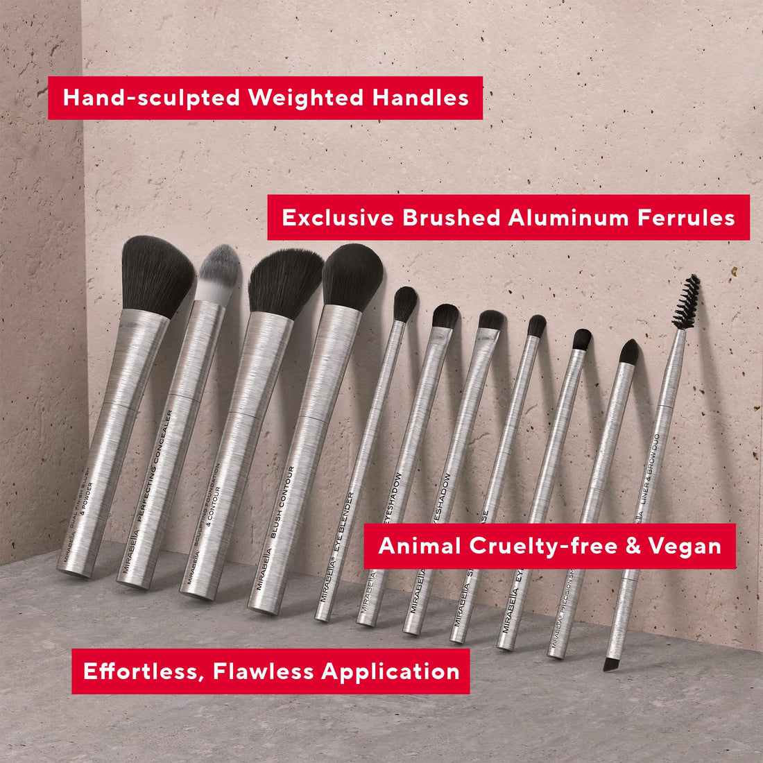 Mirabella Hand-Sculpted Luxury Brush - Blush Contour Brush