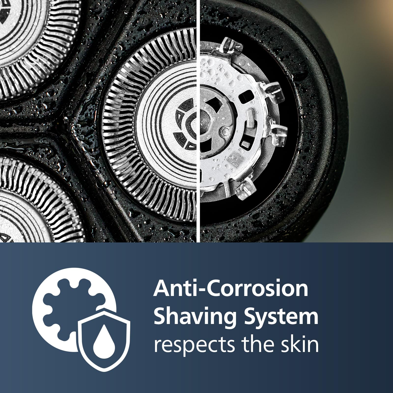 Philips Norelco Shaver 2400 Series, Wet and Dry Electric Shaver, Pop-up Trimmer, P-Cap, Deep Black, Model X3001/90