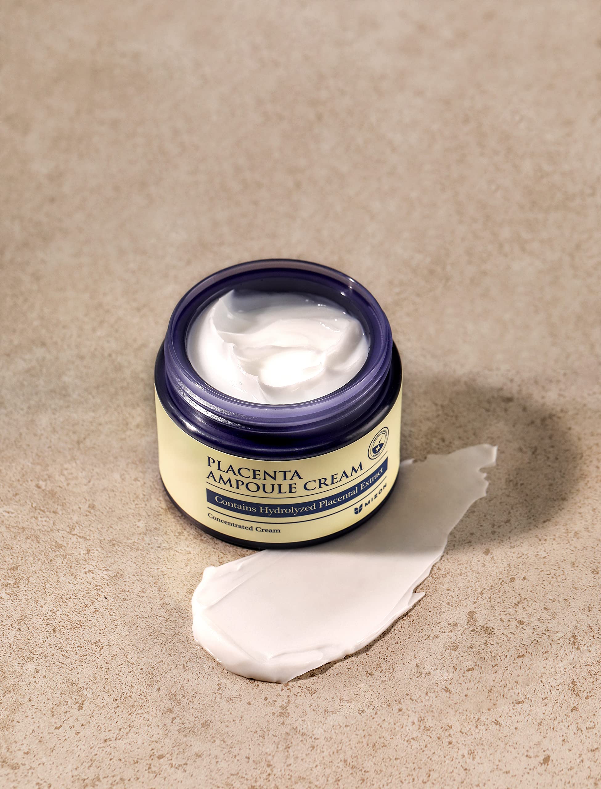 MIZON Placenta Ampoule Cream, with Lavander Oil, Niacinamide, Adenosine, Free of Parabens Highly Concentrated, Skin Renewal, Skincare, healthy skin, wrinkle care (1.69 fl oz)