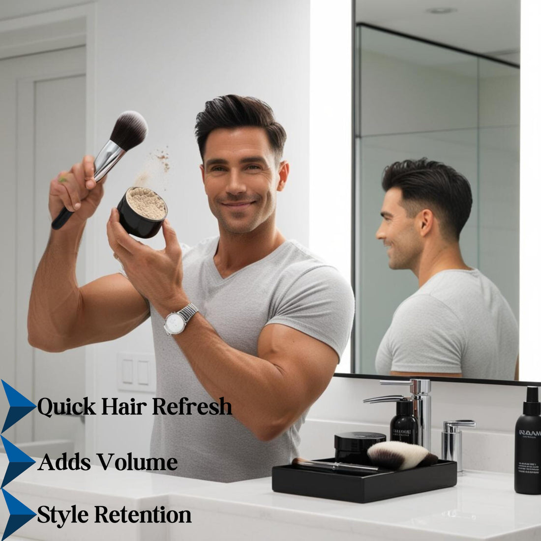 New! Dry Shampoo Powder for Women – Best Powder Dry Shampoo, Non-Toxic & Non-Aerosol – Instantly Refreshes Hair, Absorbs Oil, No White Cast, Softens & Volumizes, Residue-Free (Lavender + Rosemary)