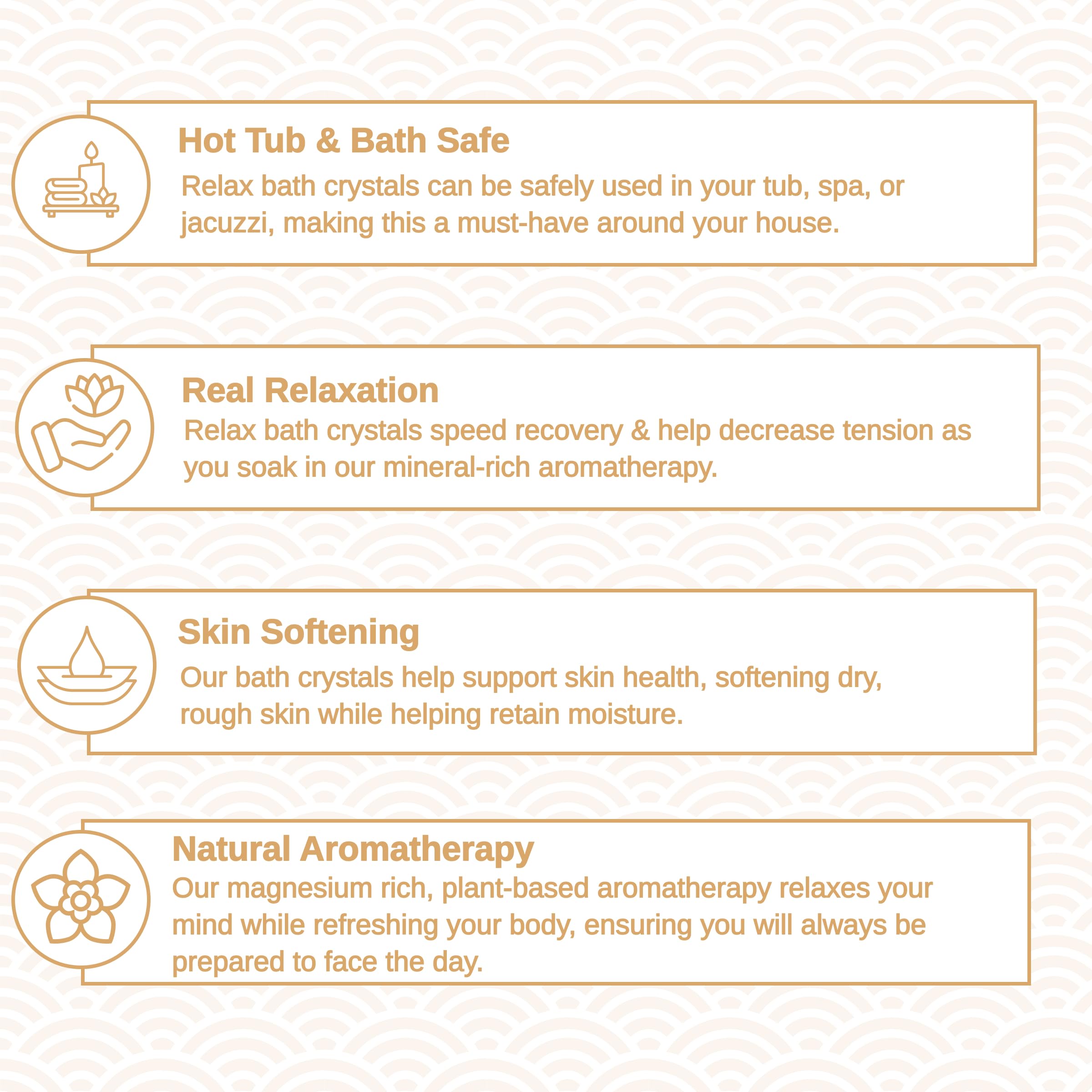 Relax Spa & Bath, Epsom & Dead Sea Salts, Aromatherapy Bath Salts for Hot Tub, Bath, or Spa, Infused with Magnesium, Warm French Vanilla Scent