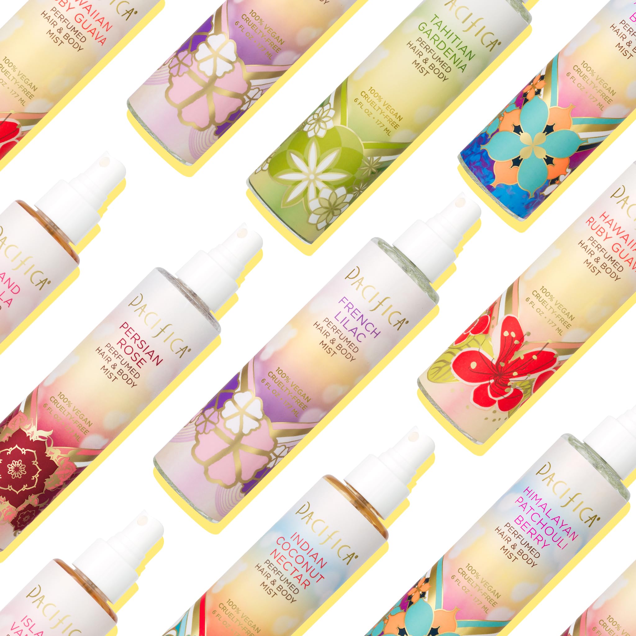 Pacifica Hair & Body Mist - French Lilac Hair & Body Spray for Women - Body Mist Perfumes for Women - Hair Perfume - Clean Fragrance - Fresh & Flora - Vegan & Cruelty-Free Dermatologist Tested