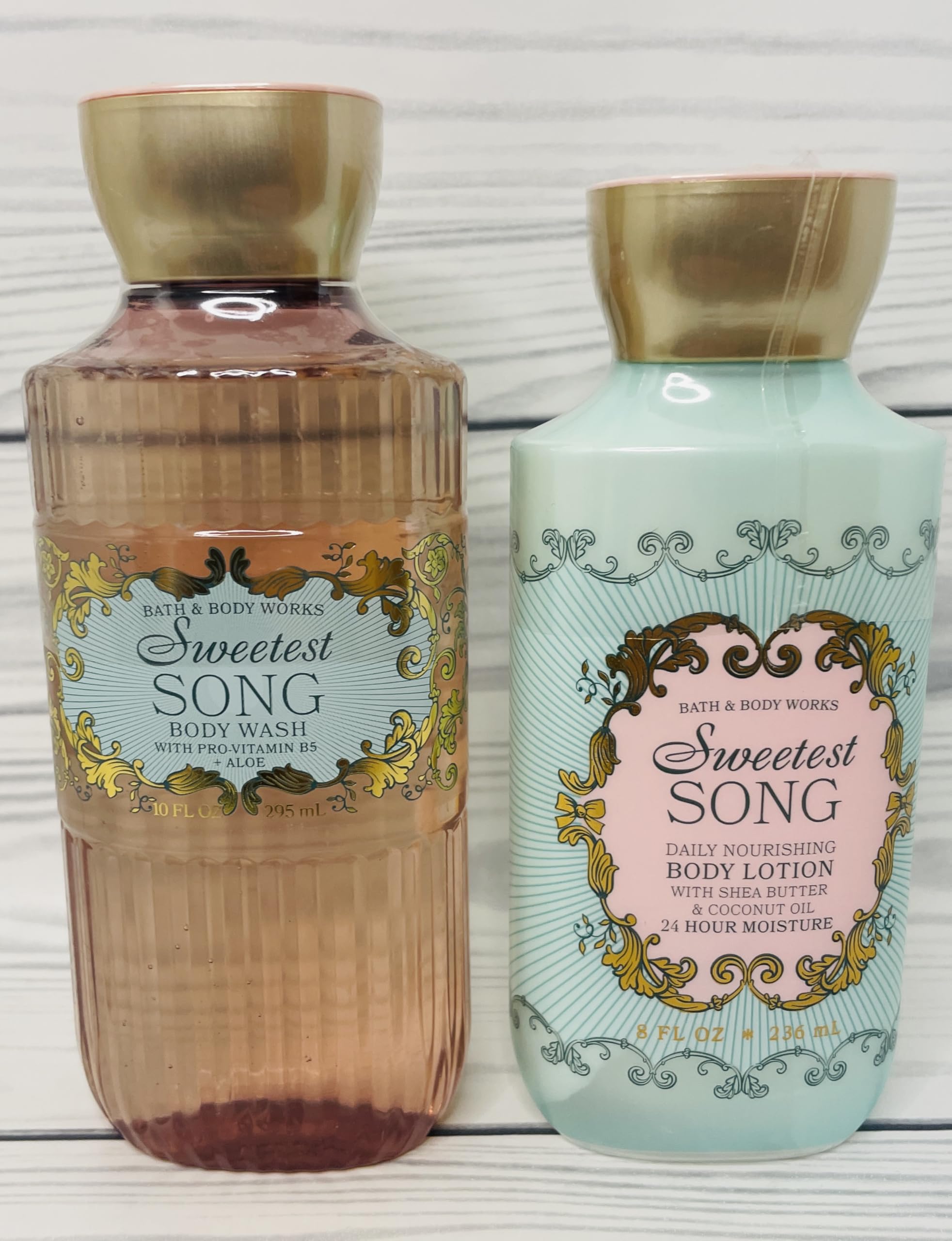 Bath & Body Works Body Sweetest Song Lotion and Body Gel Wash 2 Piece Set