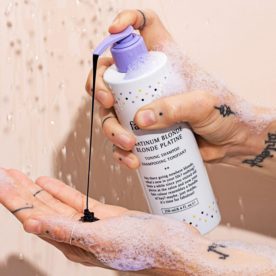 EVO Fabuloso Platinum Blonde Toning Shampoo, 8.4 fl oz