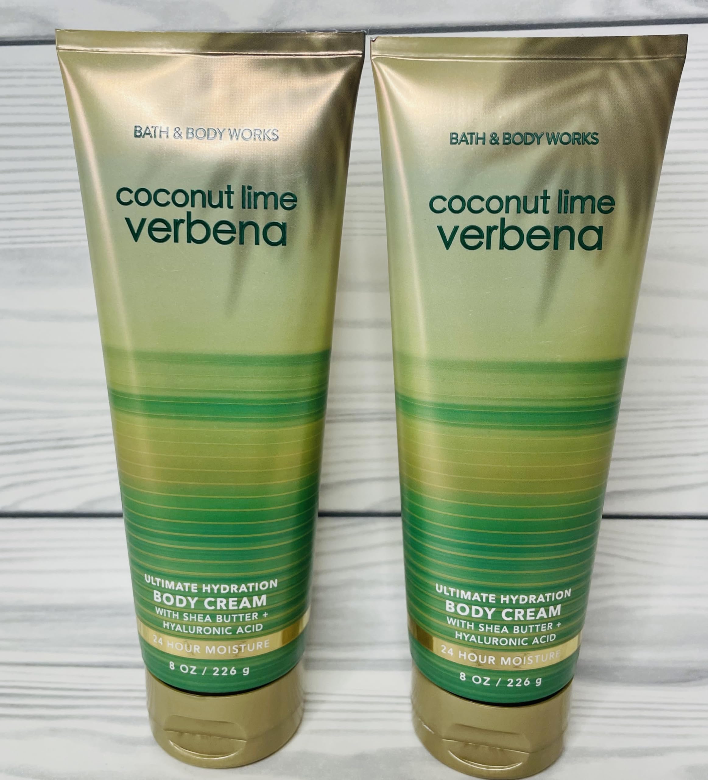 Bath & Body Works Coconut Lime Verbena Ultimate Hydration Body Cream 8 Ounces Pack of 2