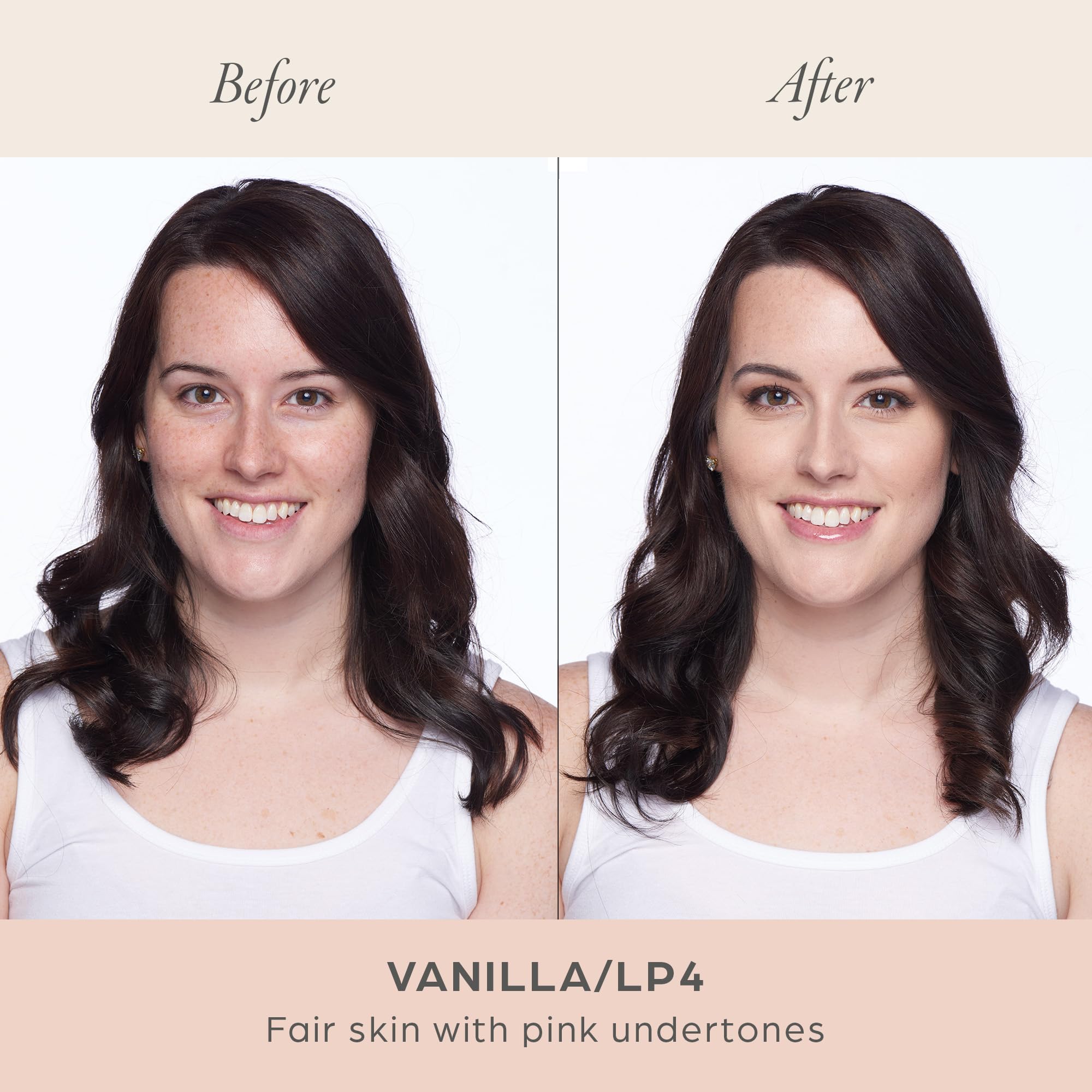 PÜR MINERALS 4-in-1 Love Your Selfie Longwear Foundation & Concealer, Full Coverage Liquid Foundation, Hydrating Formula, Cruelty Free