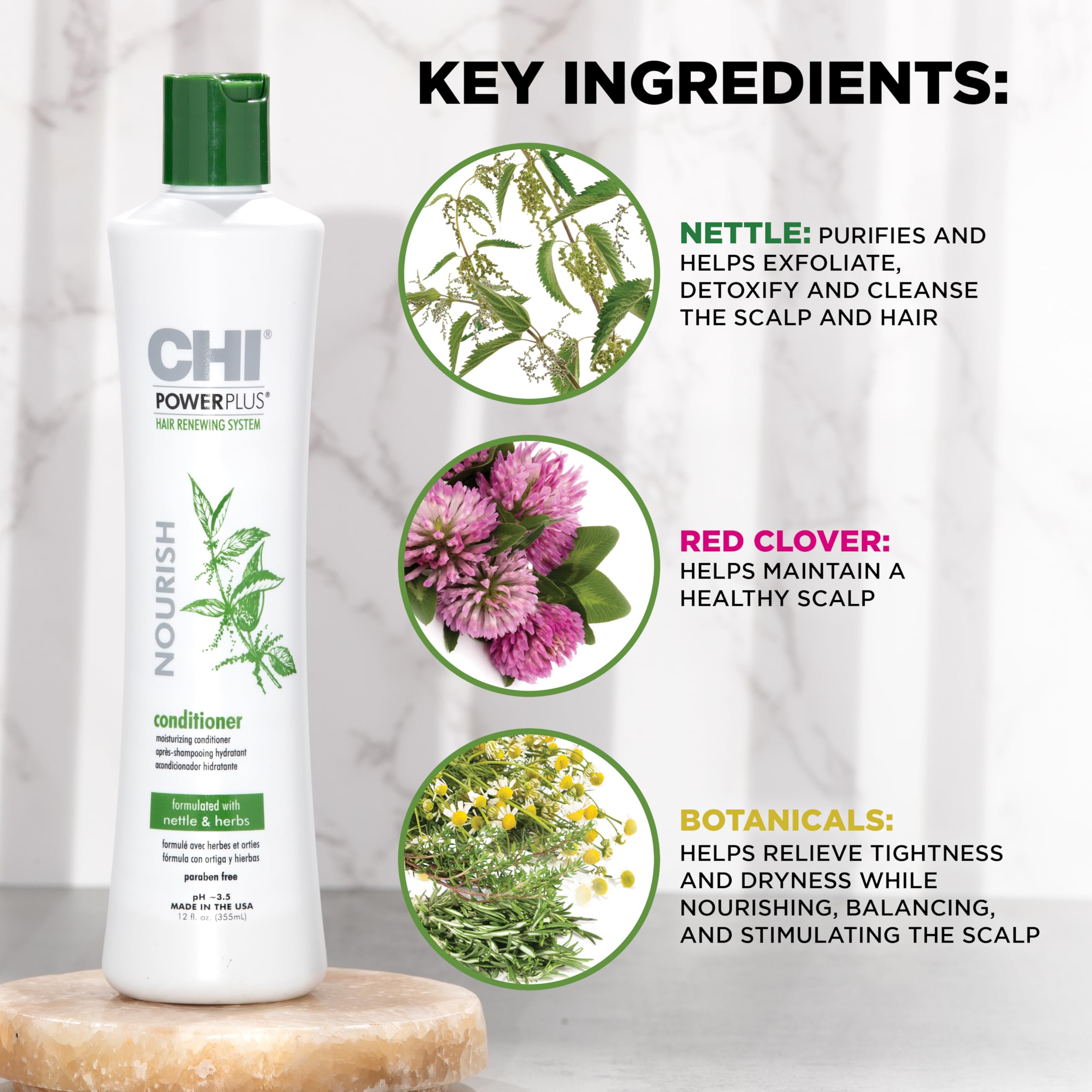 CHI Power Plus Nourish Conditioner 12 fl.oz.