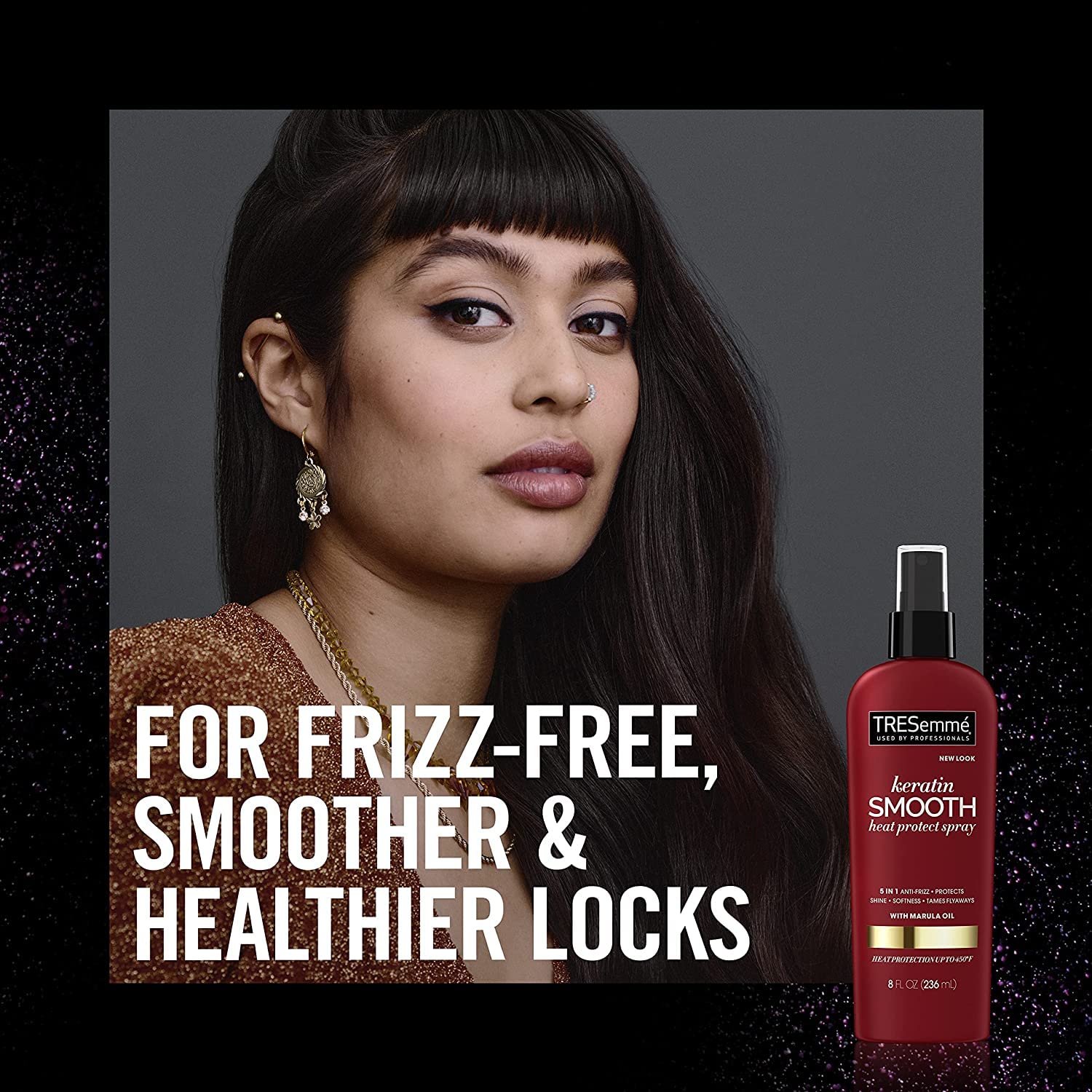 Tresemme Keratin Smooth Flat Iron Smoothing Spray 8 Ounce (235ml) (2 Pack)