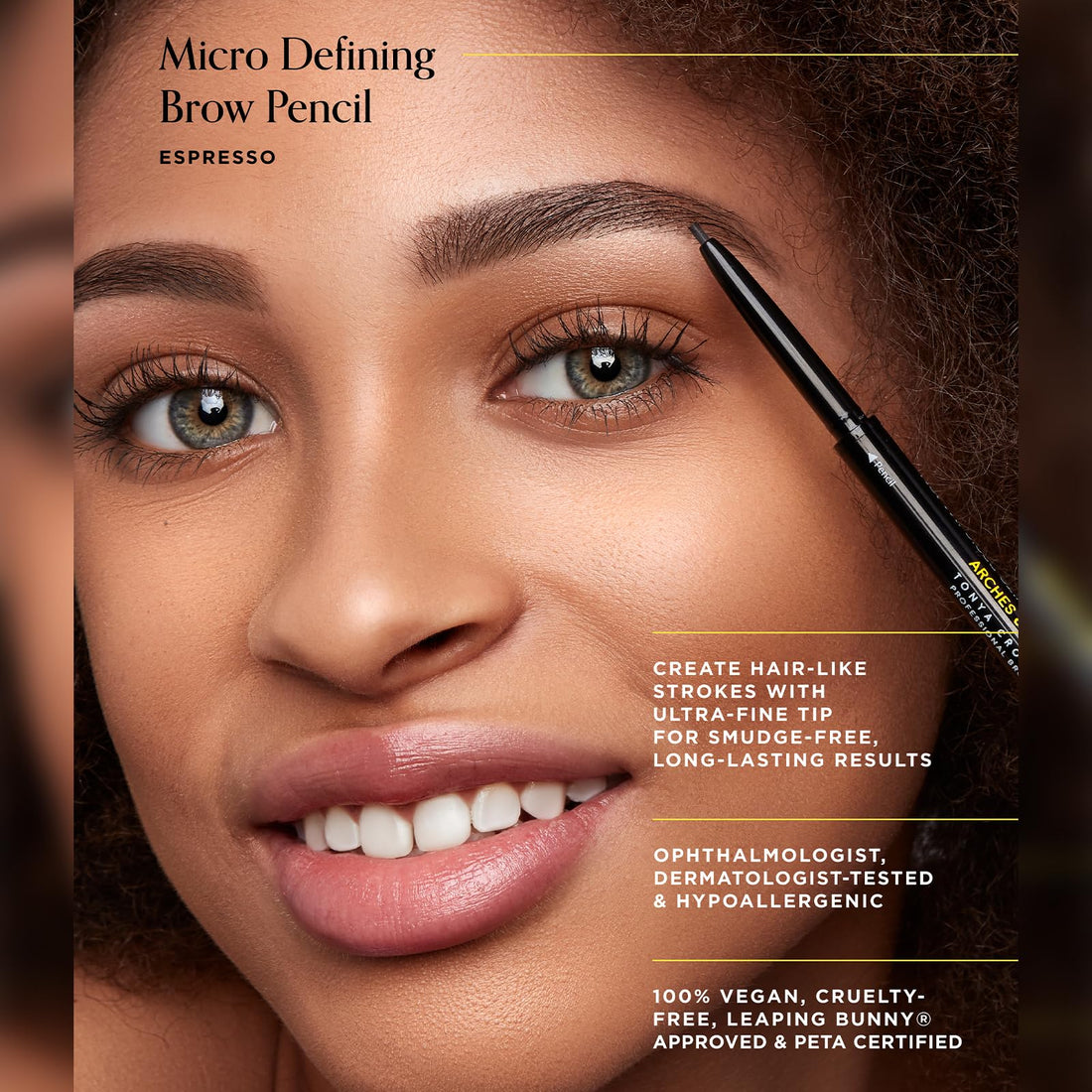 Arches & Halos Micro Defining Brow Pencil in Espresso, 0.03 Oz