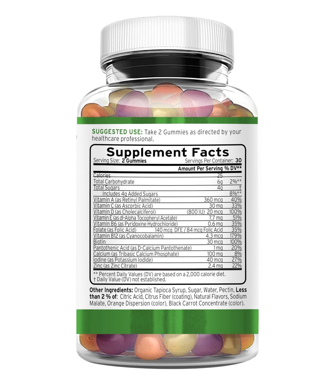 TRIO NUTRITION Premium Naturally Delicious Daily Multivitamin Gummies for Men & Women| No Major Food Allergens |Gluten Free | No High Fructose | Essential Vitamins & Minerals - Zinc*