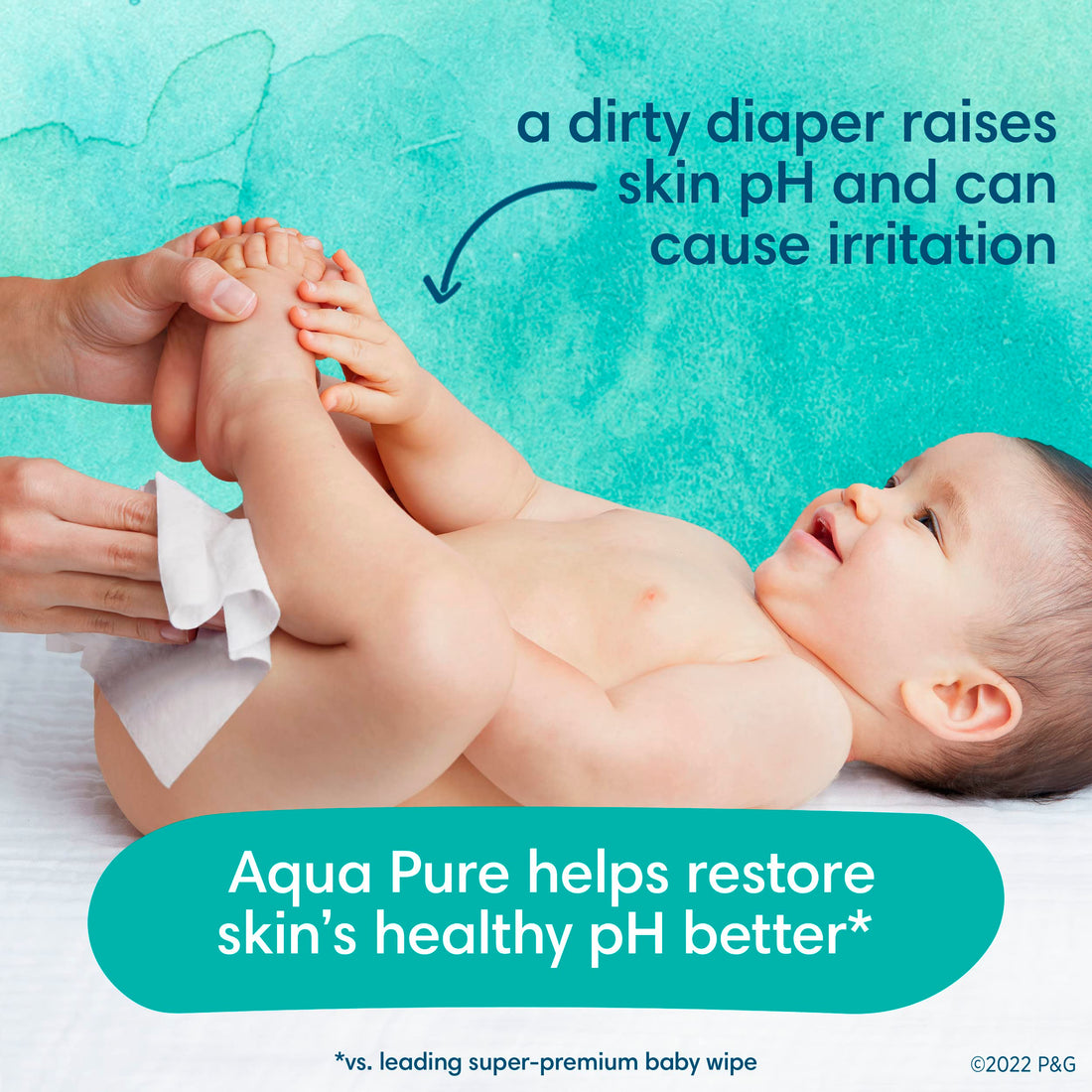 Pampers Aqua Pure Wipes(56 pcs)