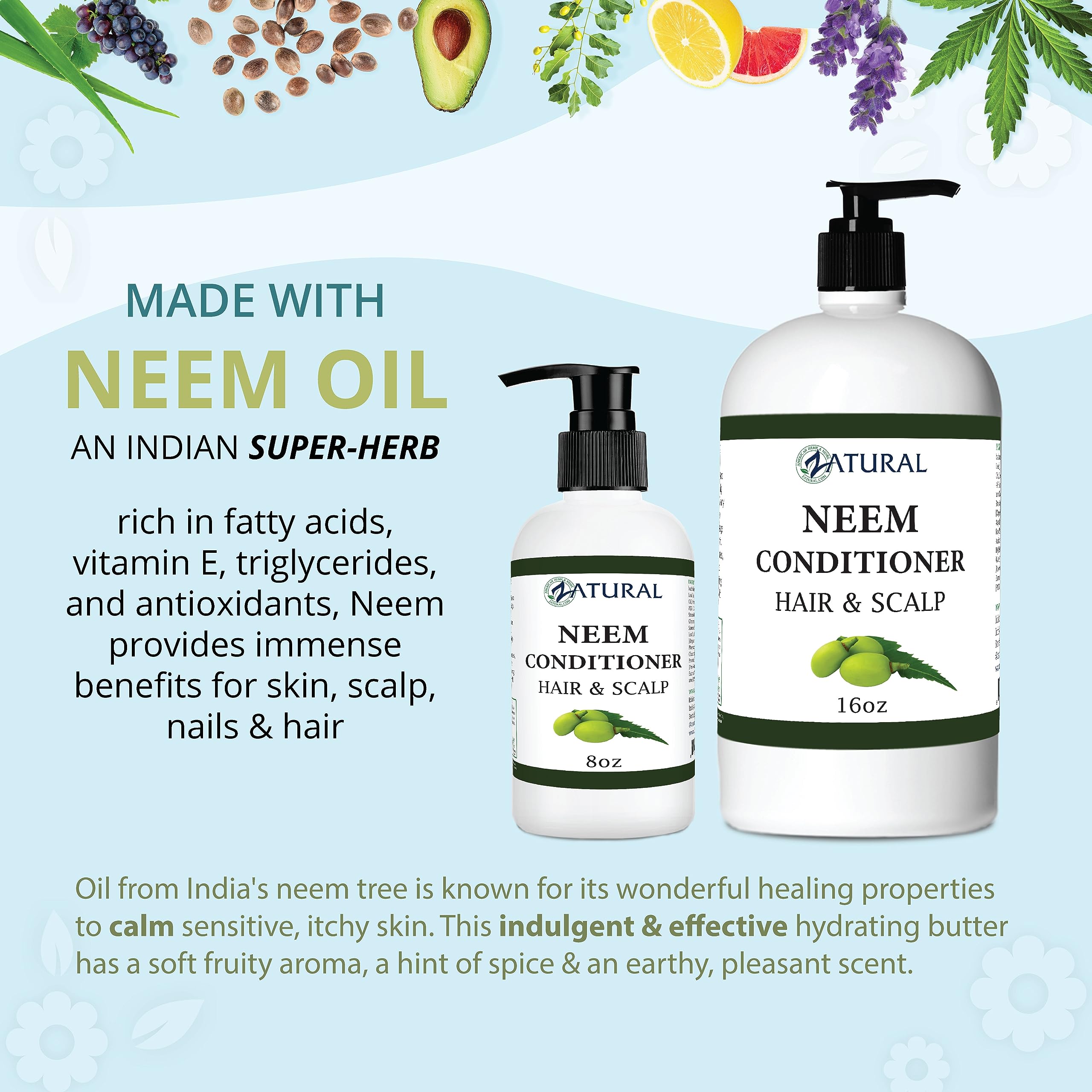 8 Ounce : Neem Scalp Conditioner (8 Ounce)