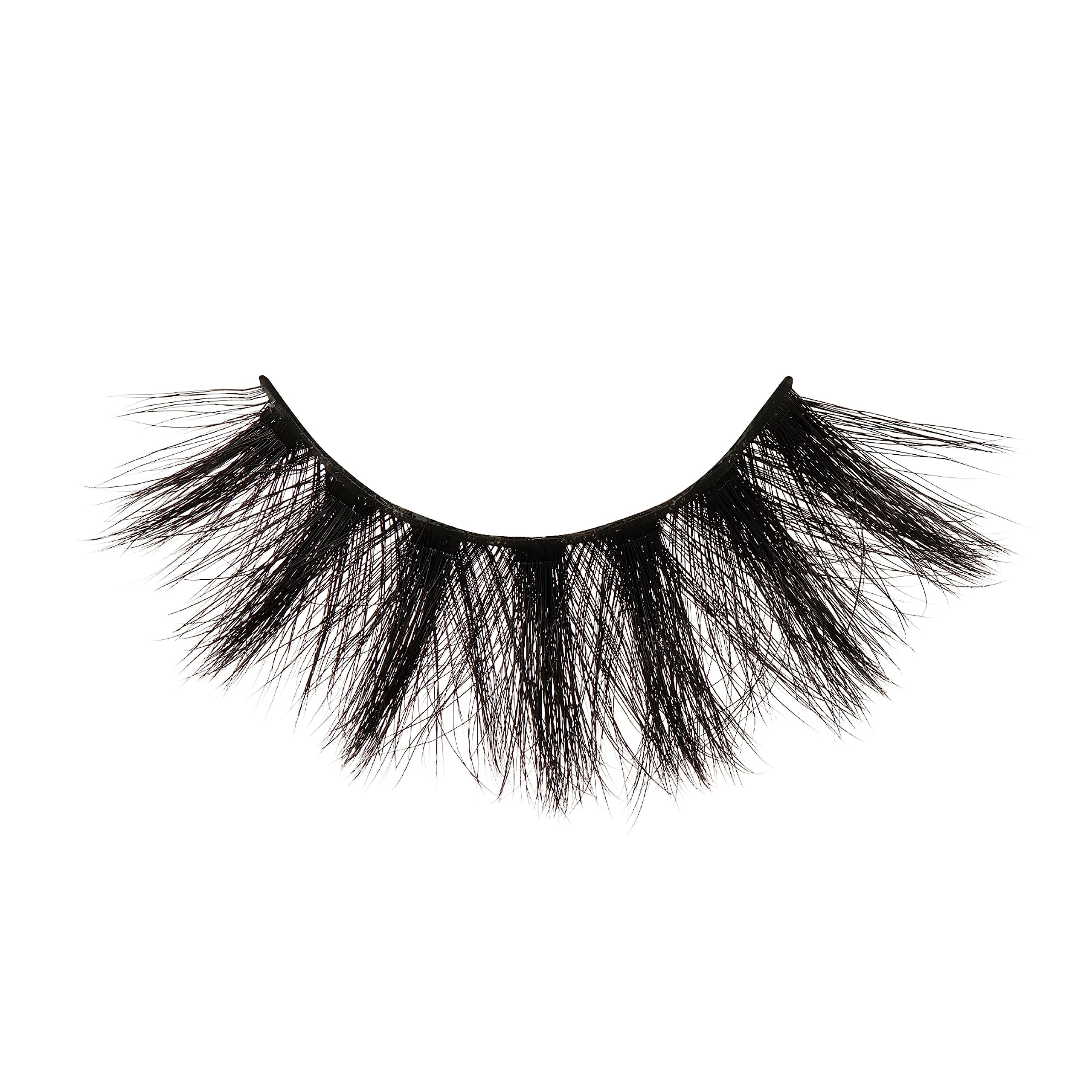 KISS Lash Couture Matte Black Faux Mink Collection, False Eyelashes 1-Pack, Soft Real Mink Texture & Matte Finish, High Impact Color, 3D Volume, Knot-Free Lash Band, Reusable, Matte Velvet, 1 Pair