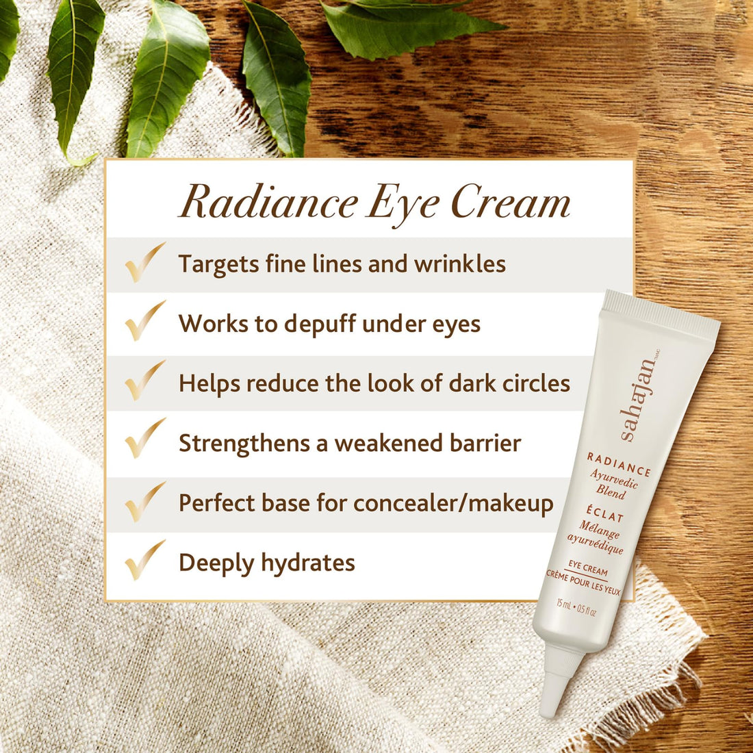Sahajan Restorative Eye Cream - 15ml/0.5 fl oz