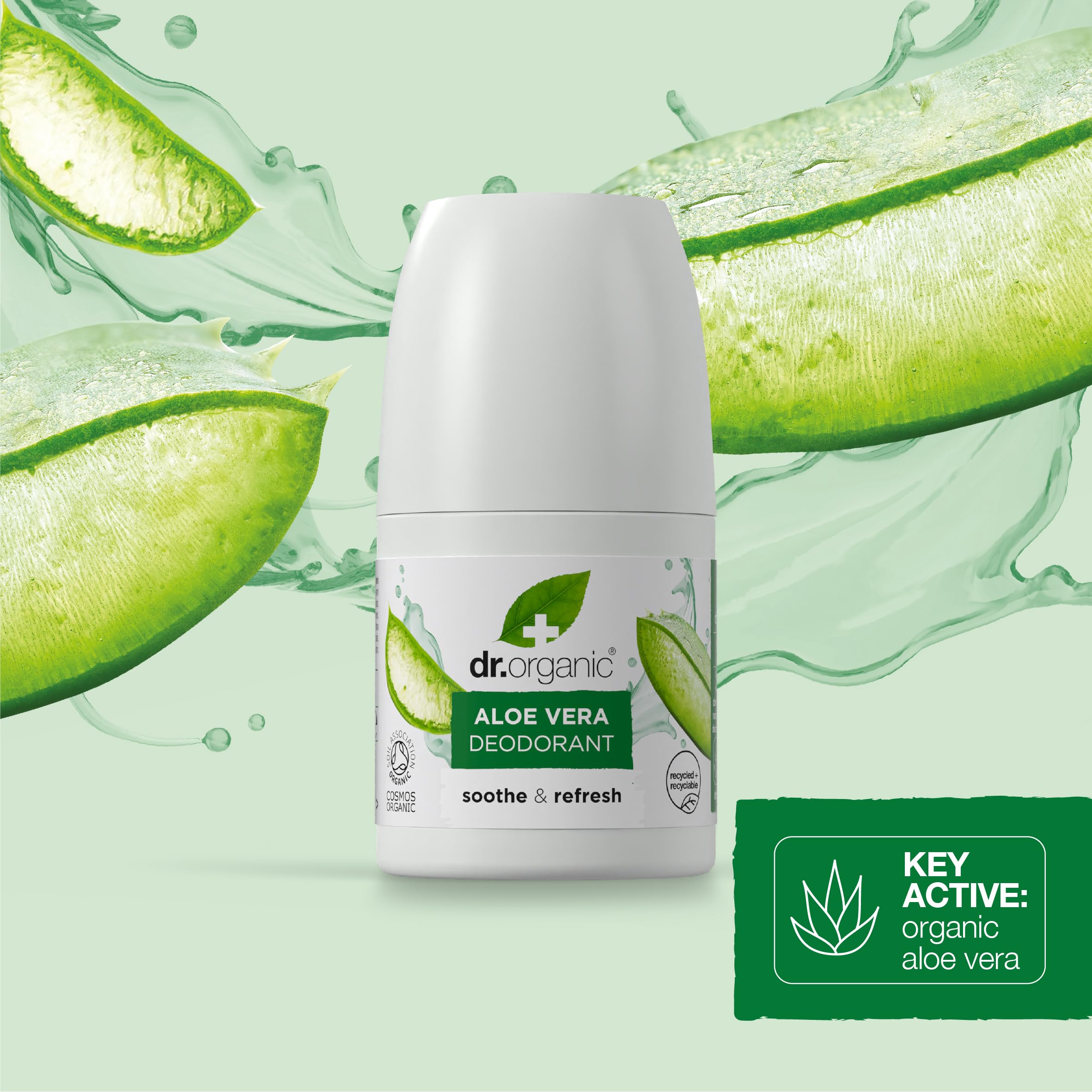 Dr Organic Aloe Vera Deodorant Roll On 50ml