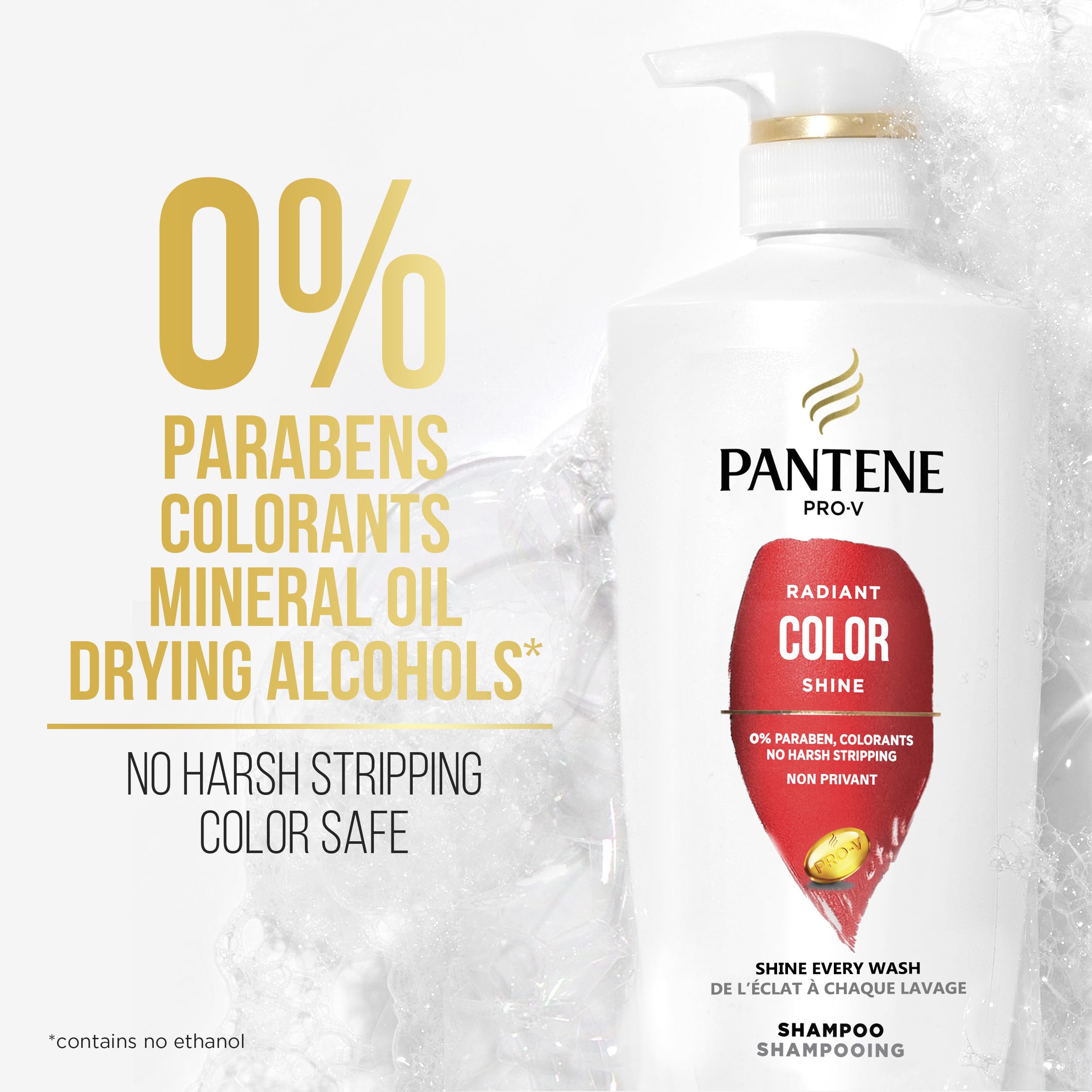 PANTENE PRO-V Radiant Color Shine Shampoo, 17.9oz/530mL