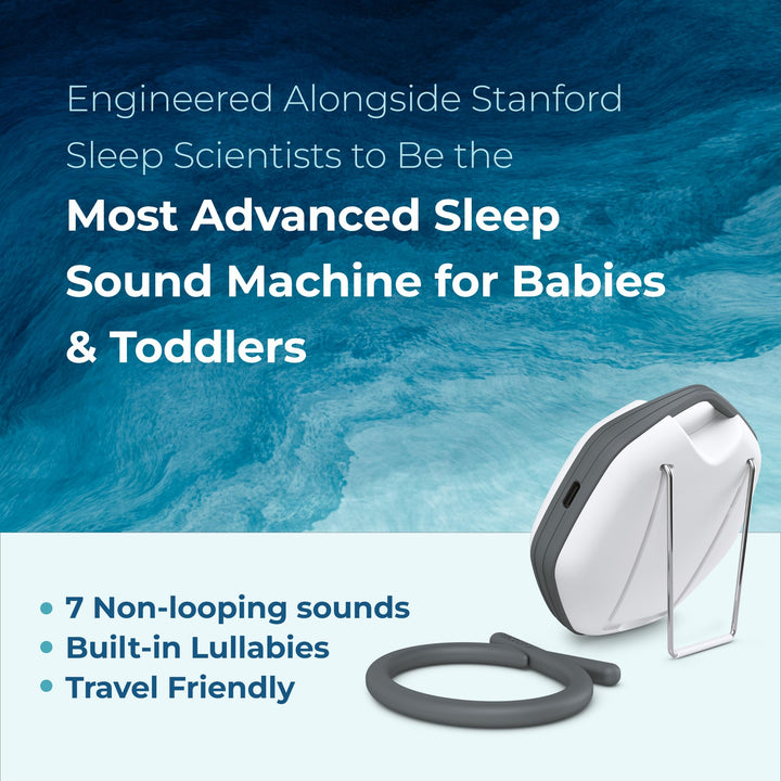 Adaptive Sound Technologies LectroFan Alpha Portable Sleep Sound Machine - Rechargeable White Noise Machine for Crib, Stroller, Car Seat & More - 7 Non-Looping Sounds - for Travel, Bedroom, Nursery