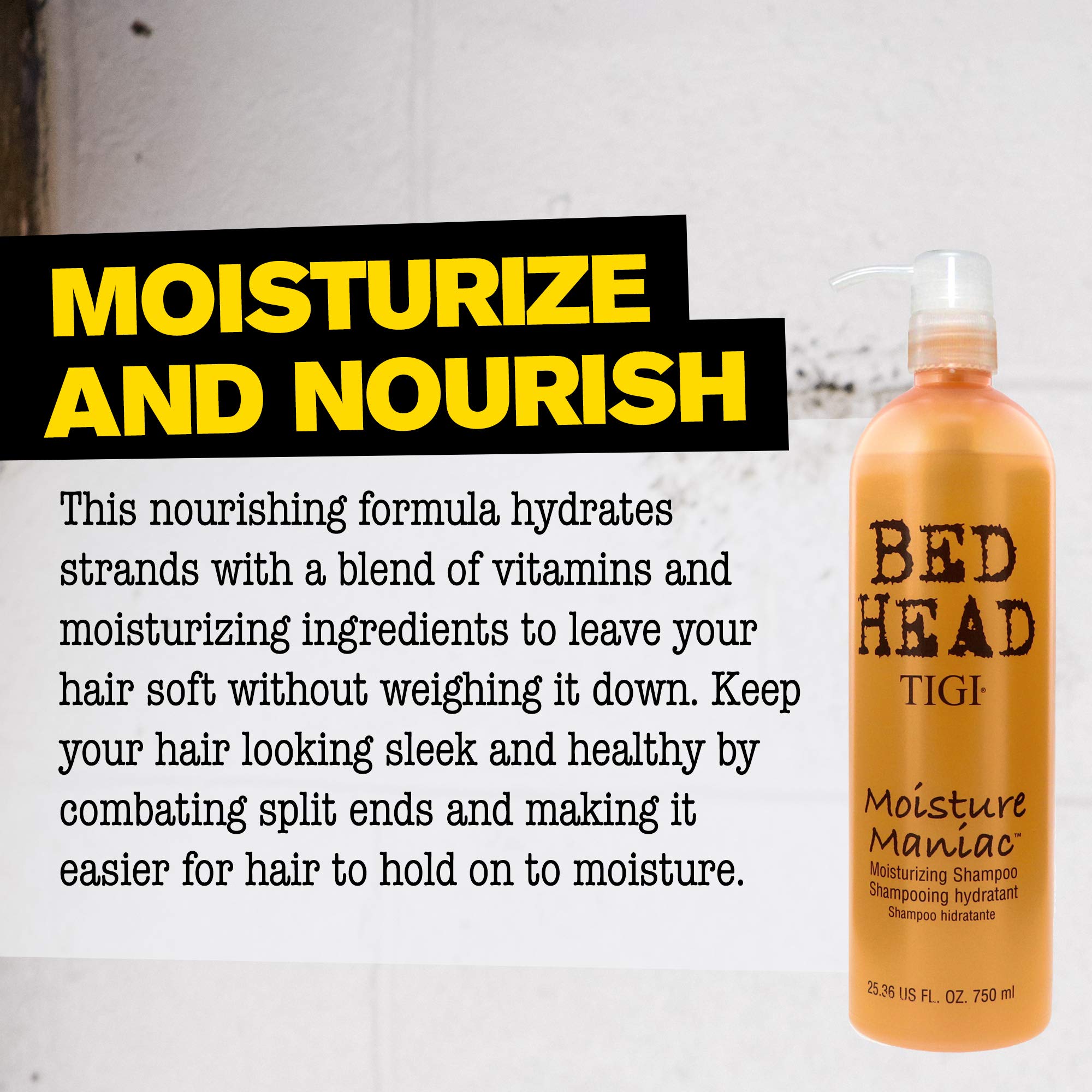 TIGI Bed Head Moisture Maniac Shampoo 25.36 Ounce