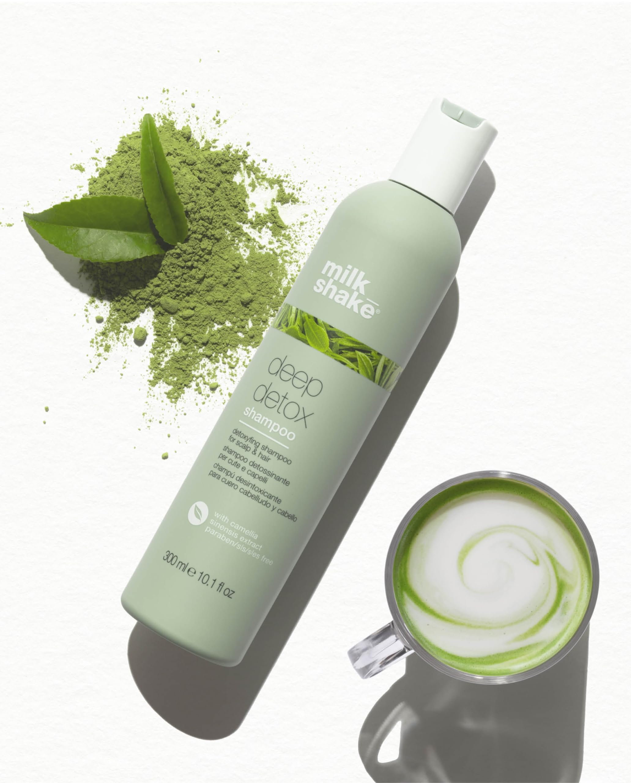 milk_shake Deep Detox Shampoo -Nourishing Green Tea Extract with Signature Milk Proteins (10.1 Fl Oz / 300 ml)