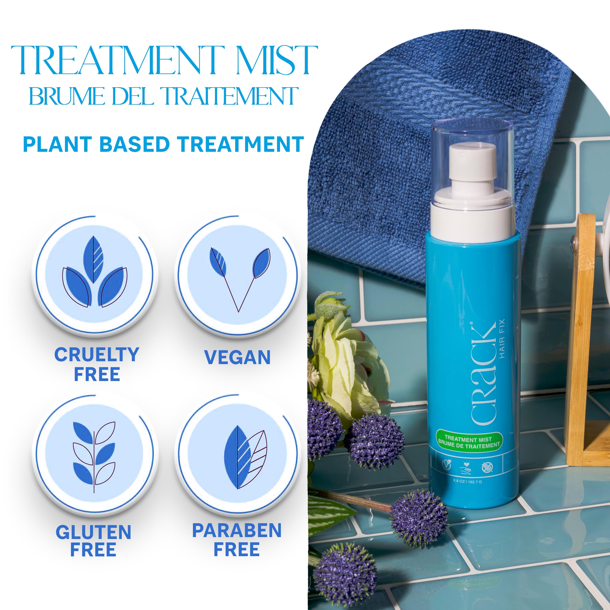 Crack Mist Leave In Conditioner 6 Ounces Lot of 2