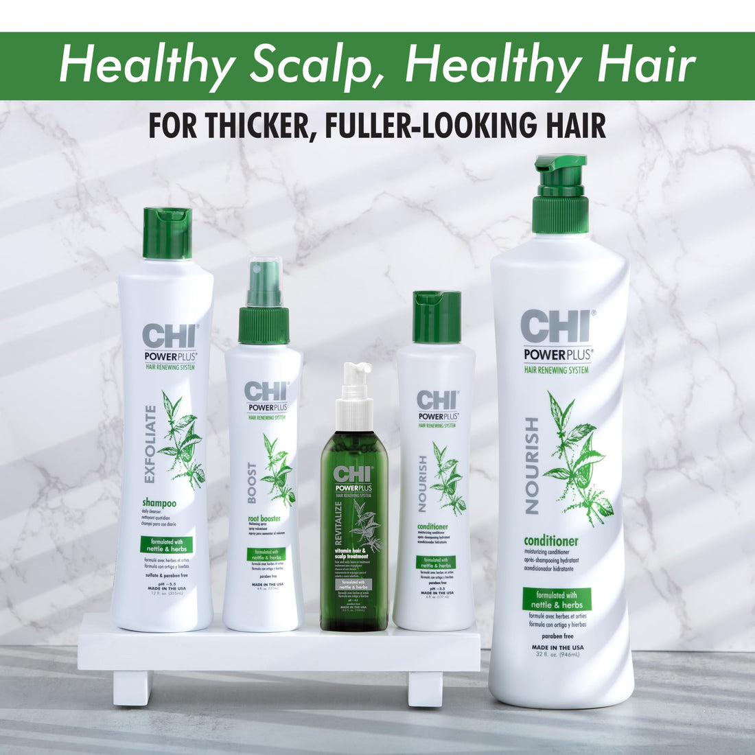 CHI Powerplus Starter Kit with Shampoo, Conditioner and Scalp Treatment