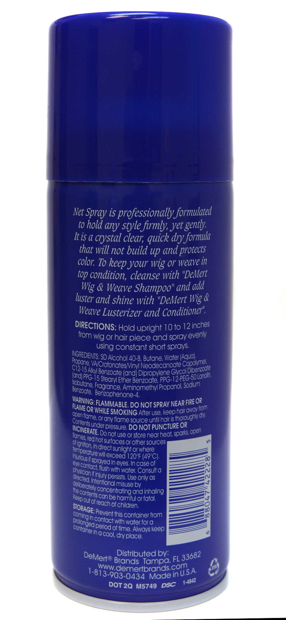 Demert Wig Net Spray Firm Hold Styling Spray 9.76 oz. Aerosol