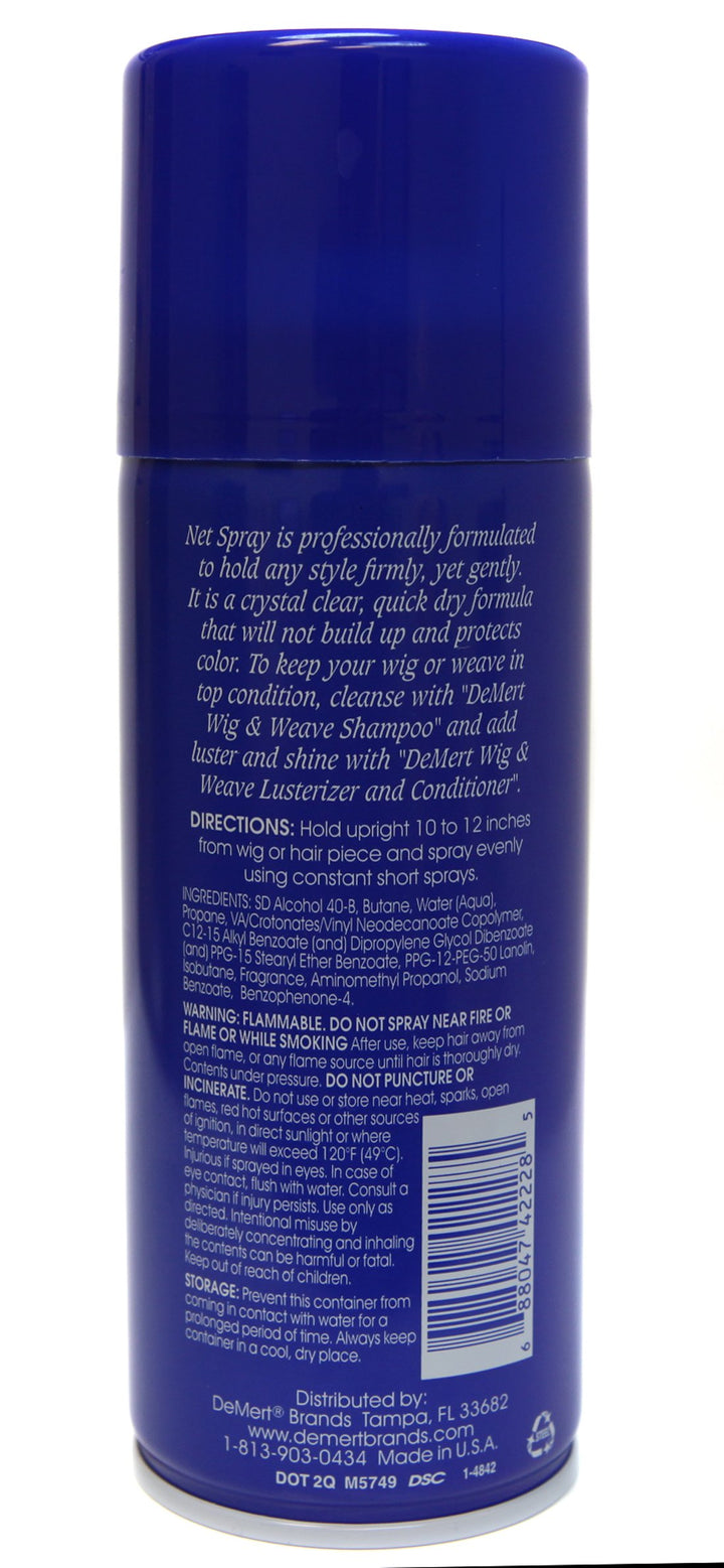 Demert Wig Net Spray Firm Hold Styling Spray 9.76 oz. Aerosol