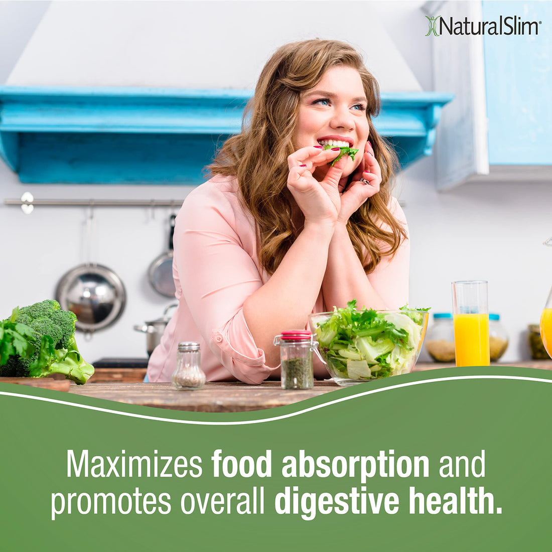 NaturalSlim Digestive Enzymes for Women & Men - Helpzymes Essential Enzymes for Digestion, Gut Health, Gas Bloating Relief with Bromelain, Ox Bile, Pancreatin. & Betaine HCL - 100 Capsules Solo
