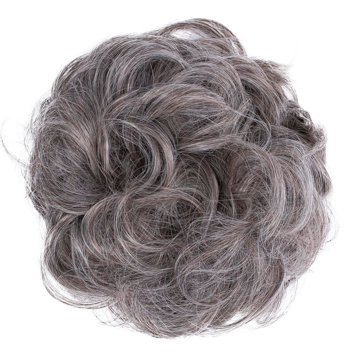 greay blonde mix 9/613 : PRETTYSHOP Scrunchie Scrunchy Bun Up Do Hair piece Hair Ribbon Ponytail Extensions Wavy Curly or Messy greay blonde mix 9/613