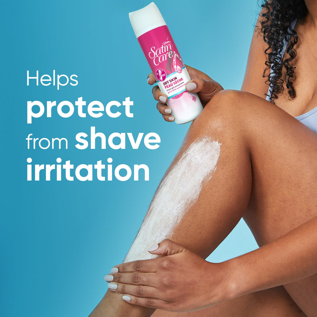 Gillette Satin Care Shave Gel, Dry Skin, 7 Ounce (Pack of 6)