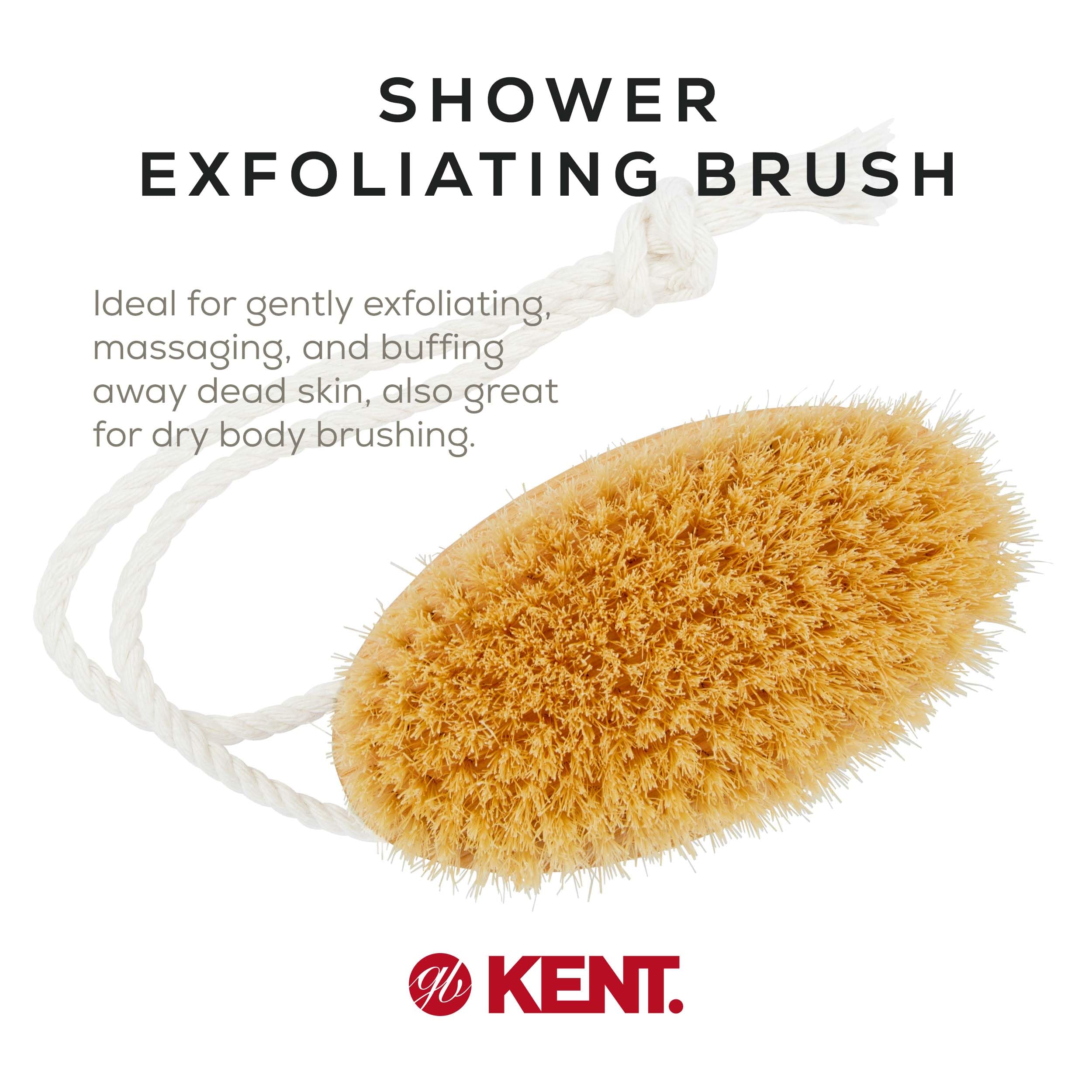Kent FD11 Pure Beechwood Pure Natural Briste Bath Brush