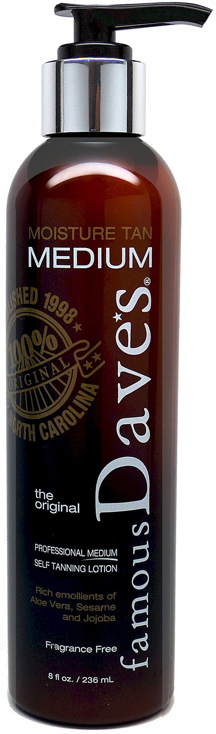 $10 Off Famous Dave's Self Tanner Moisture Tan with Included Trick & Tips! 20,000 Testimonials Sunless Tan 8 Fl Oz. Professional Tanning Lotion