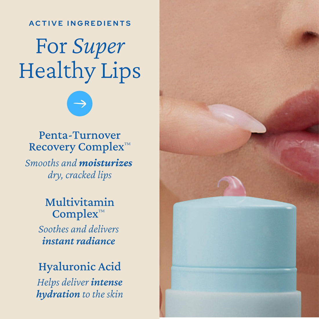 belif Super Knights Lipcerin - Plumping Lip Butter Balm with Hyaluronic Acid & Vitamin C | Hydrating Korean Lip Care for Teens & Women | Smooths Texture & Strengthens Barrier | Ideal Gift