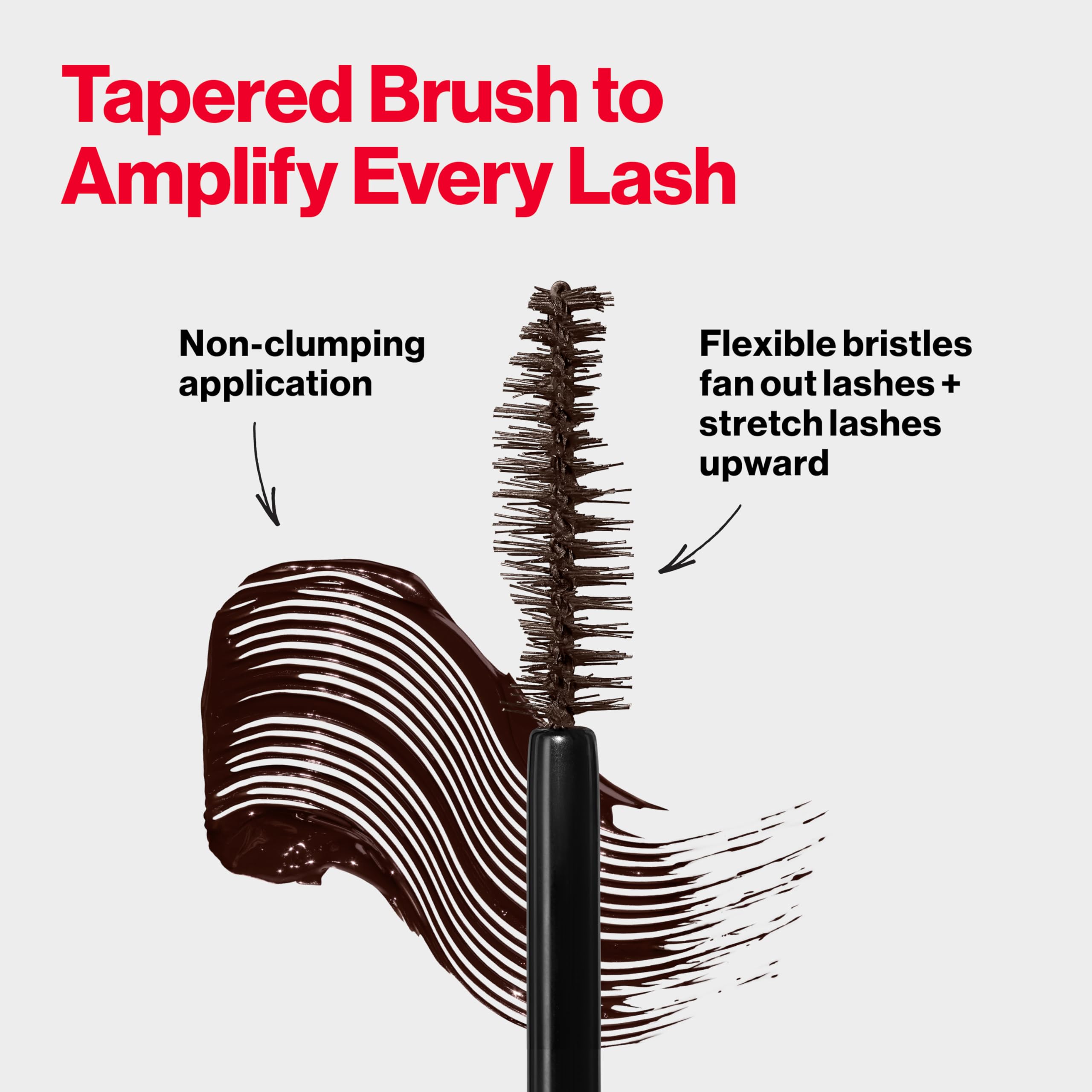 Revlon ColorStay Xtensionnaire Lengthening Lash Serum and Mascara In One, Tapered Brush for 2X Longer Looking Eyelashes, Infused with Pro Vitamin B5, Smudge-Proof, 203 Black Brown