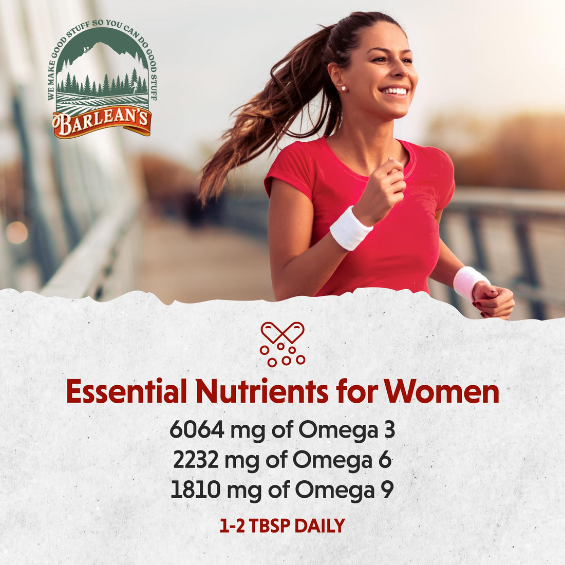 Barlean's Essential Woman Liquid Supplement for Women, Organic Flaxseed, Evening Primrose Oil and Soy Isoflavones, Omega 3 6 9 and GLA, 12 oz