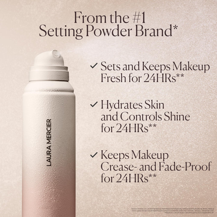 Laura Mercier Translucent Hydrating Setting Spray Ultra-Blur, Micro-Fine Blurring Face Mist, 24HR Shine Control, Natural Finish, Smudge & Transfer-Proof, Infused with Hyaluronic Acid + Niacinamide