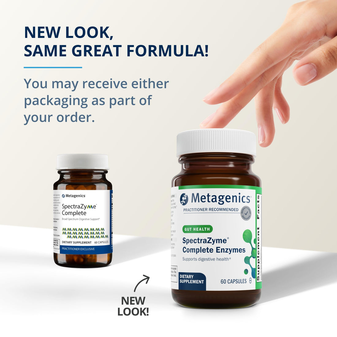 Metagenics SpectraZyme Complete Enzyme Complex - Digestive Enzymes Supplement - Digestive Health for Men & Women* - Non-GMO - 60 Capsules