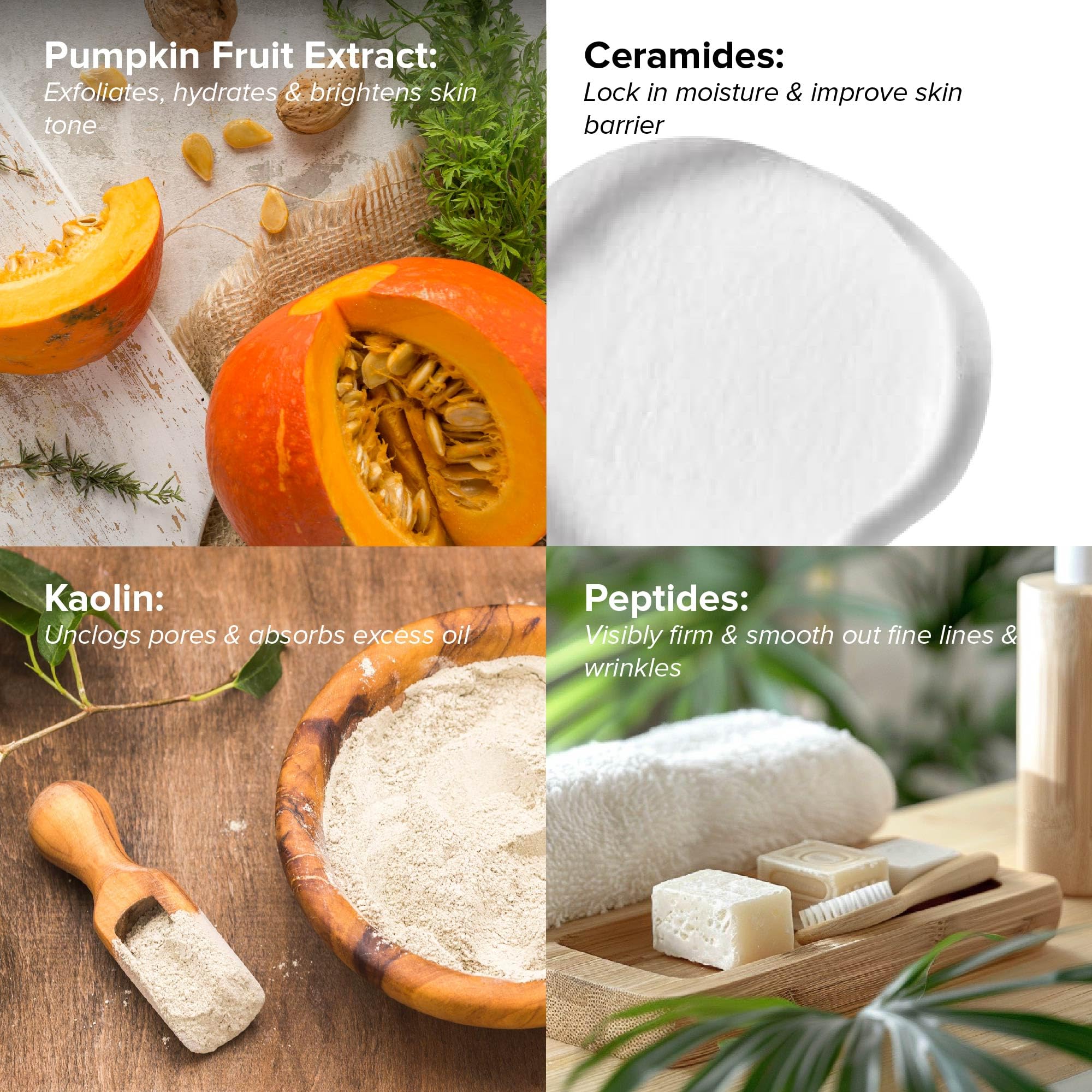 DRMTLGY Pumpkin Enzyme Face Mask with Jojoba Beads. Gentle Exfoliating Pumpkin Facial Mask for Dullness, Uneven Skin Tone, Fine Lines and Wrinkles. 5.5 oz