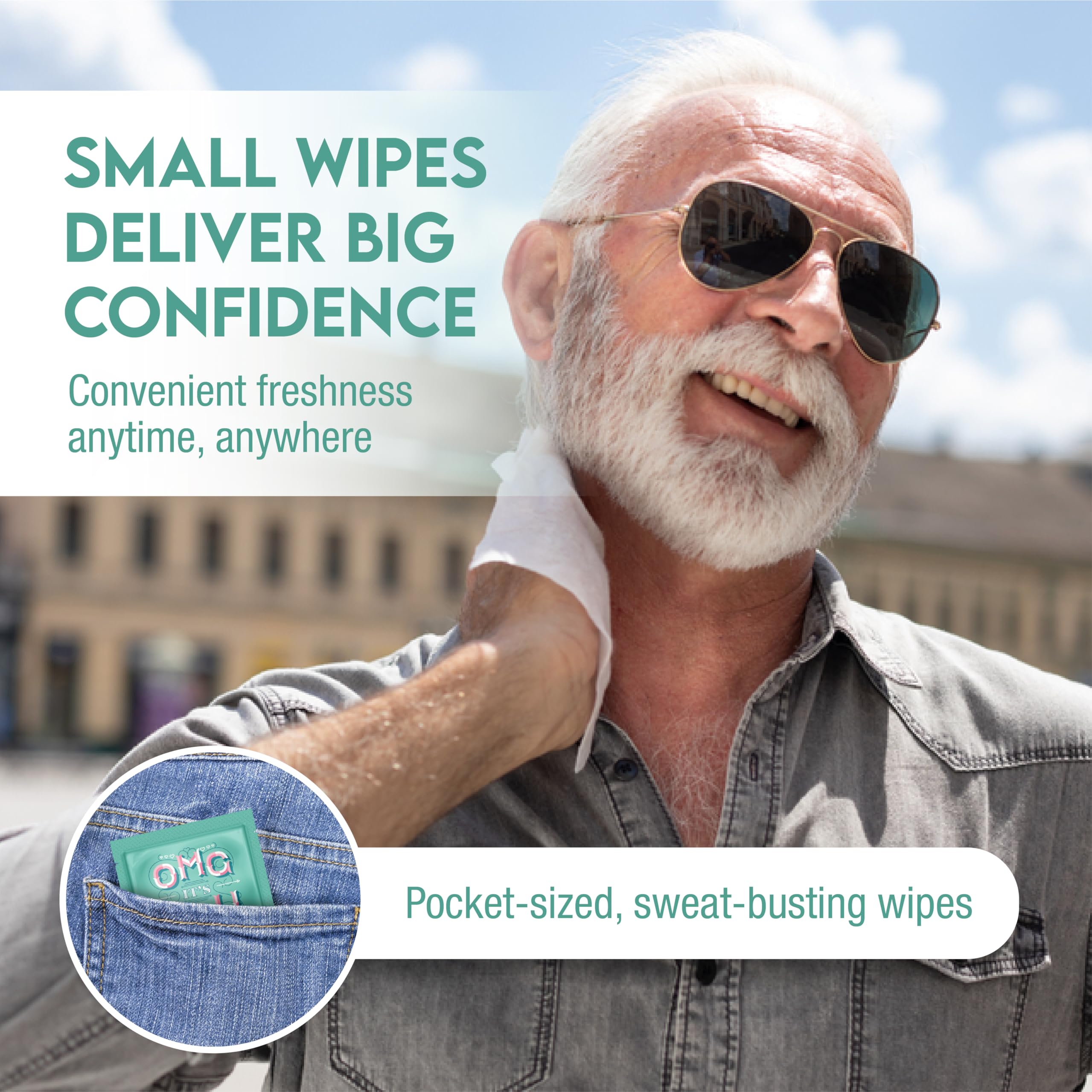 LA Fresh Travel Lite Antiperspirant Wipes Pack of 50 Individually Wrapped 10x8ââ‚¬Â Wipe Fresh Scented Towelettes Made With Clear Formula For Men And Women With Powerful Wetness And Odor Protection Perfect For On The Go, Gym Bag, Purse, Individually