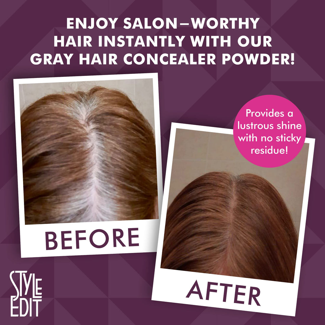 Root Touch Up (3.7g) By Style Edit (Medium/Light Brown) Cover Your Roots Between Color Services. One Step Application! Factory Fresh With E Commerce Authenticity Code!